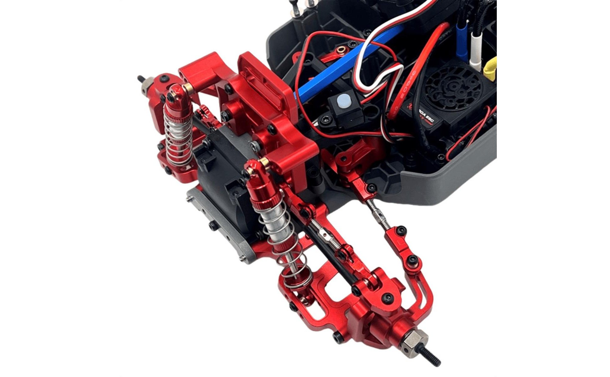 2 Pieces Front Lower Support Arm 6061 Aluminum RC Car Front A-Arm for Bashing