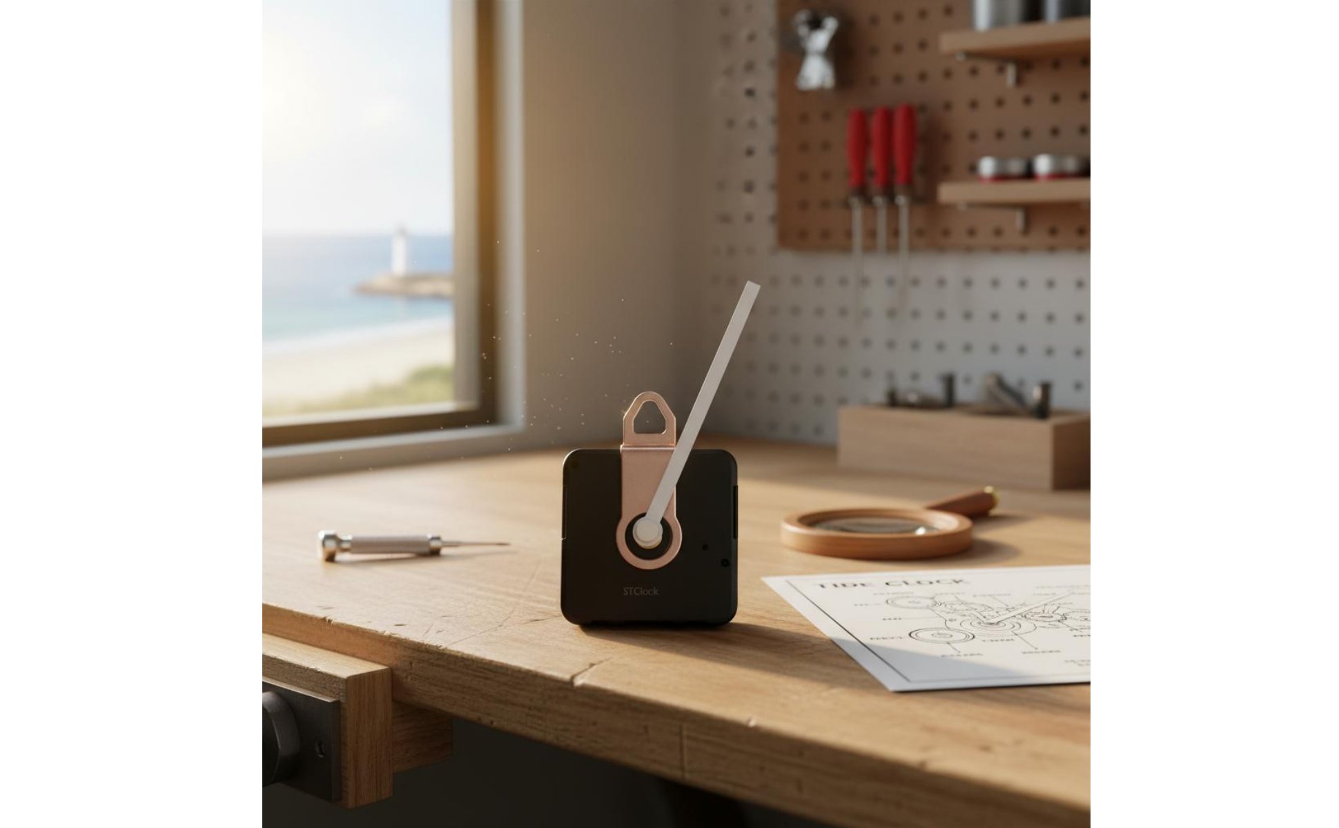 Lunar Clock Movement Kit Includes Hardware for Boat, Fishermen