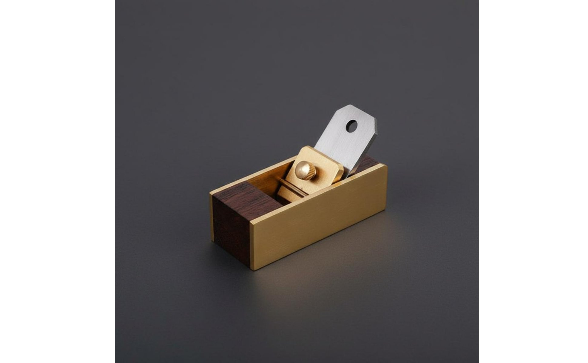 Ebony Brass Block Plane High Carbon Steel Blade Violin Craftsman's Plane