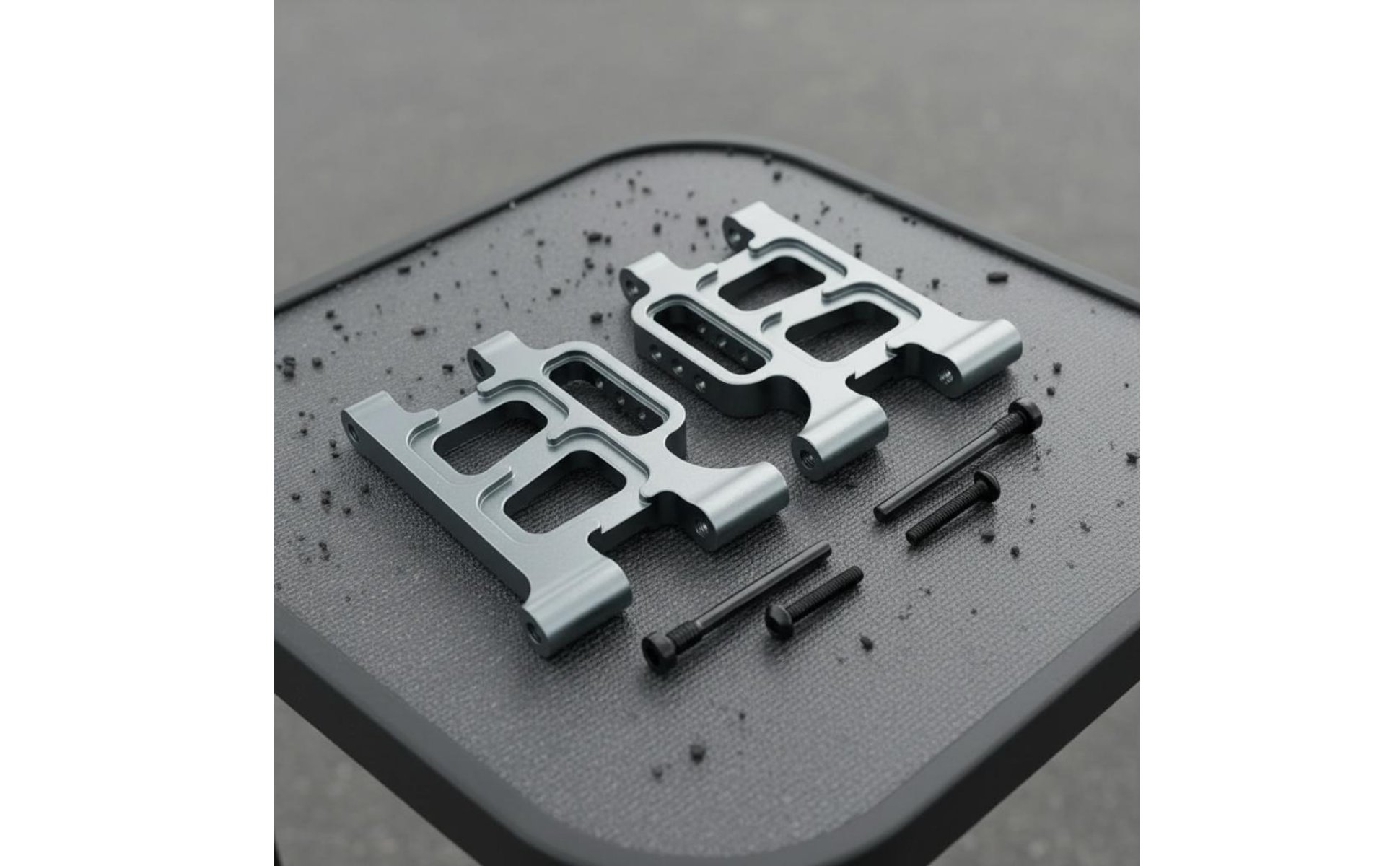 2 Pieces Front Lower Support Arm 6061 Aluminum RC Car Front A-Arm for Bashing