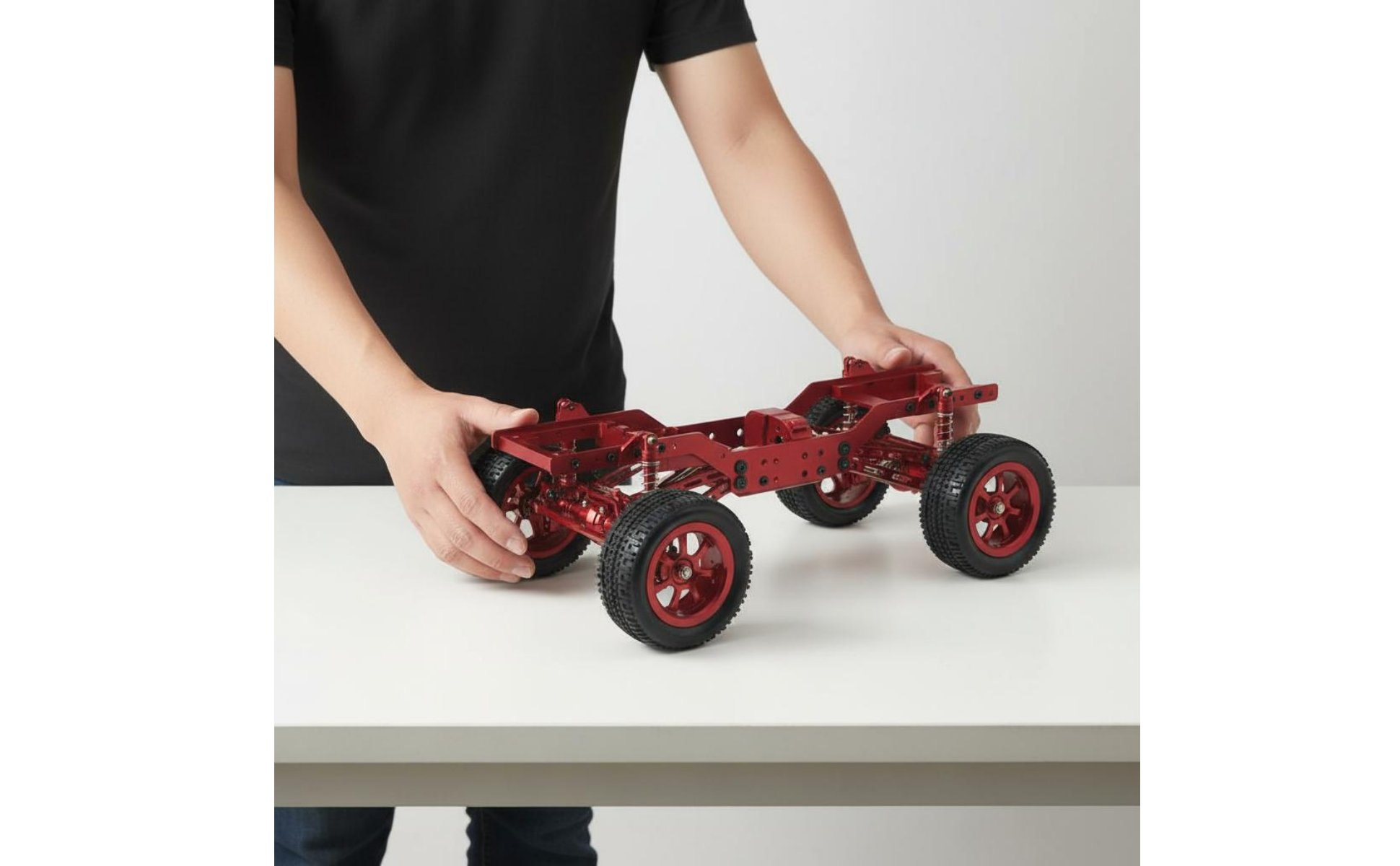 1/12 Scale Crawler Frame Portal Axles Metal RC Car Chassis DIY Modification