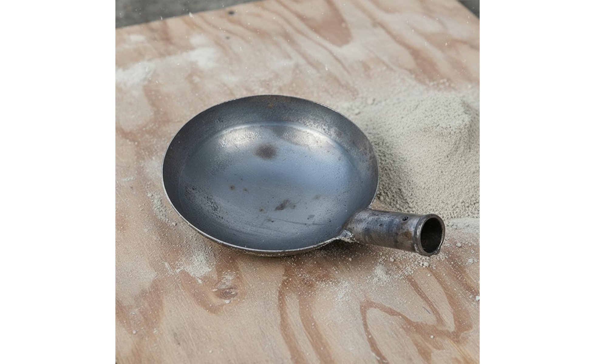 Forged Iron Ladle Head Single-Piece Construction Heavy Duty Scoop Replacement