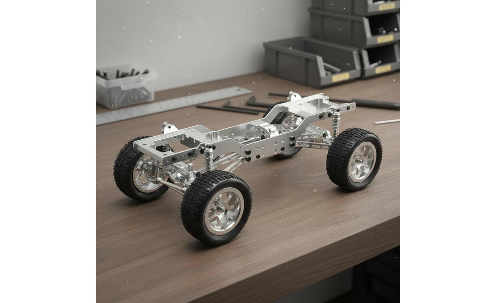 1/12 Scale Crawler Frame Portal Axles Metal RC Car Chassis DIY Modification