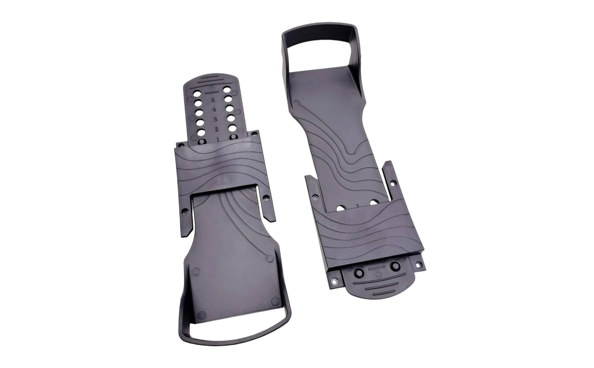 2 Pieces Rowing Machine Foot Pedals Long-Lasting Construction Rowing Machine