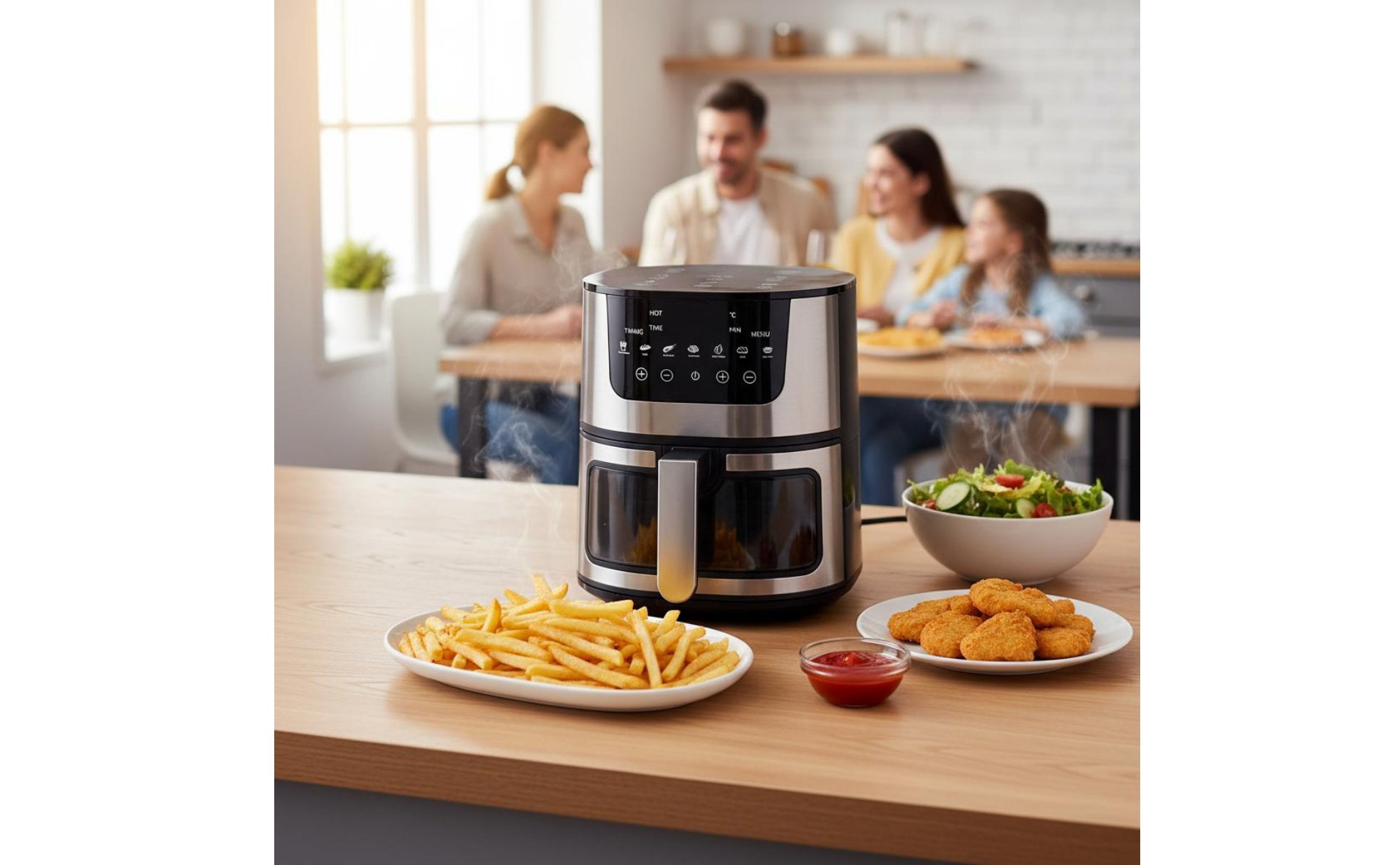 Electric Air Fryer Oil-No-Oil Cooking 7L Air Fryer Oven Multi-Functional