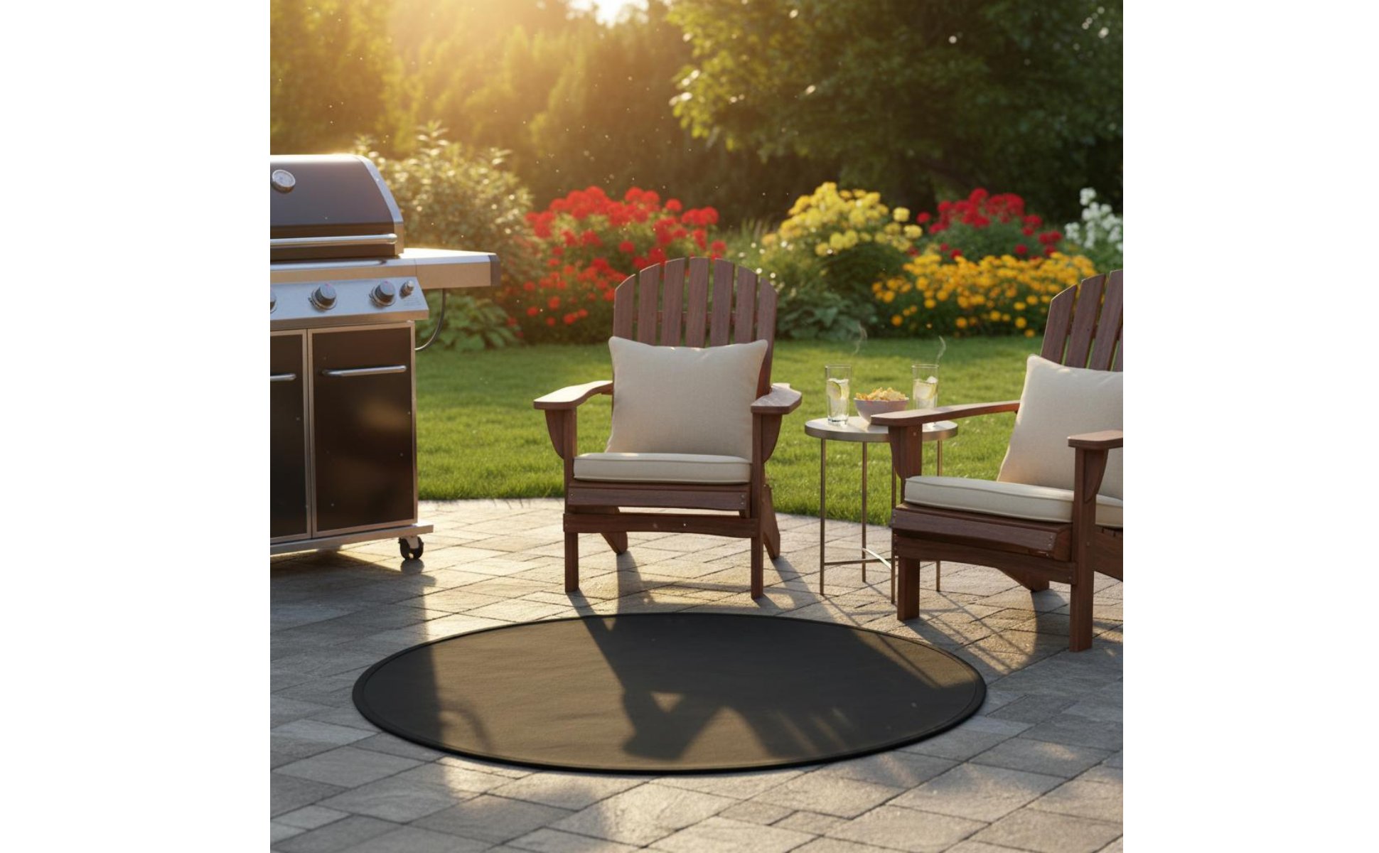 Tapis de Ignifuge Facile à Nettoyer Protection de pour Brasero