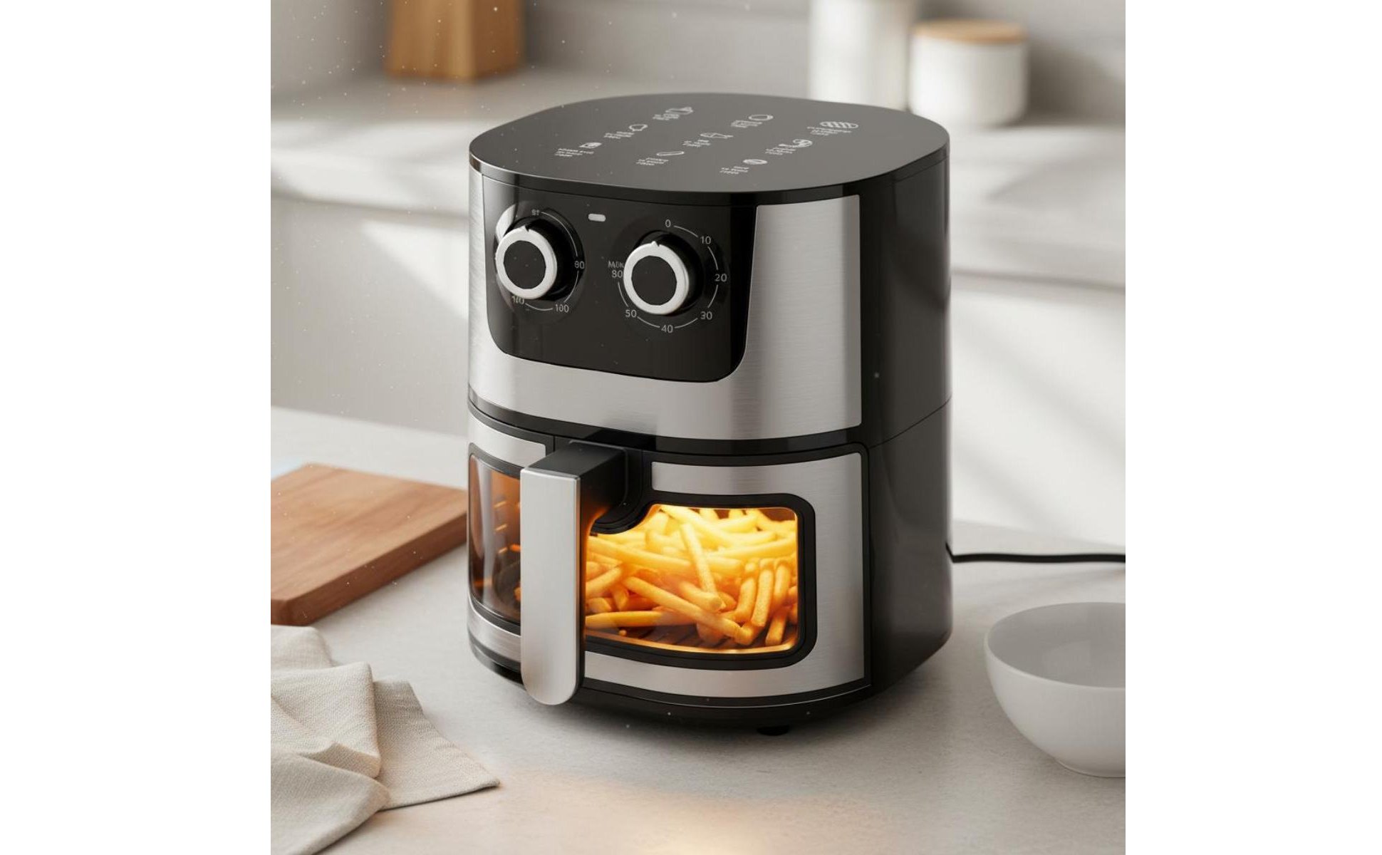 Electric Air Fryer Oil-No-Oil Cooking 7L Air Fryer Oven Multi-Functional