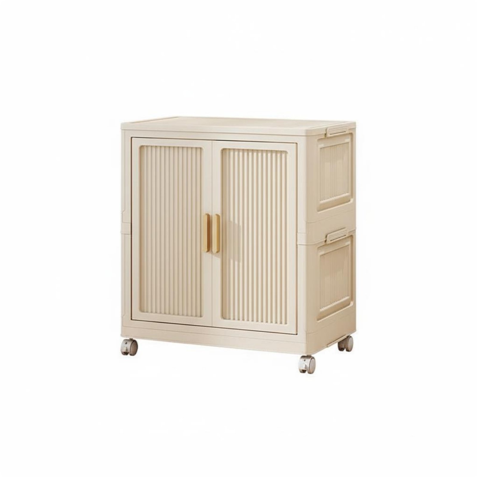 Foldable Storage Cabinet Portable Folding Storage Cabinet with Doors Heavy Duty
