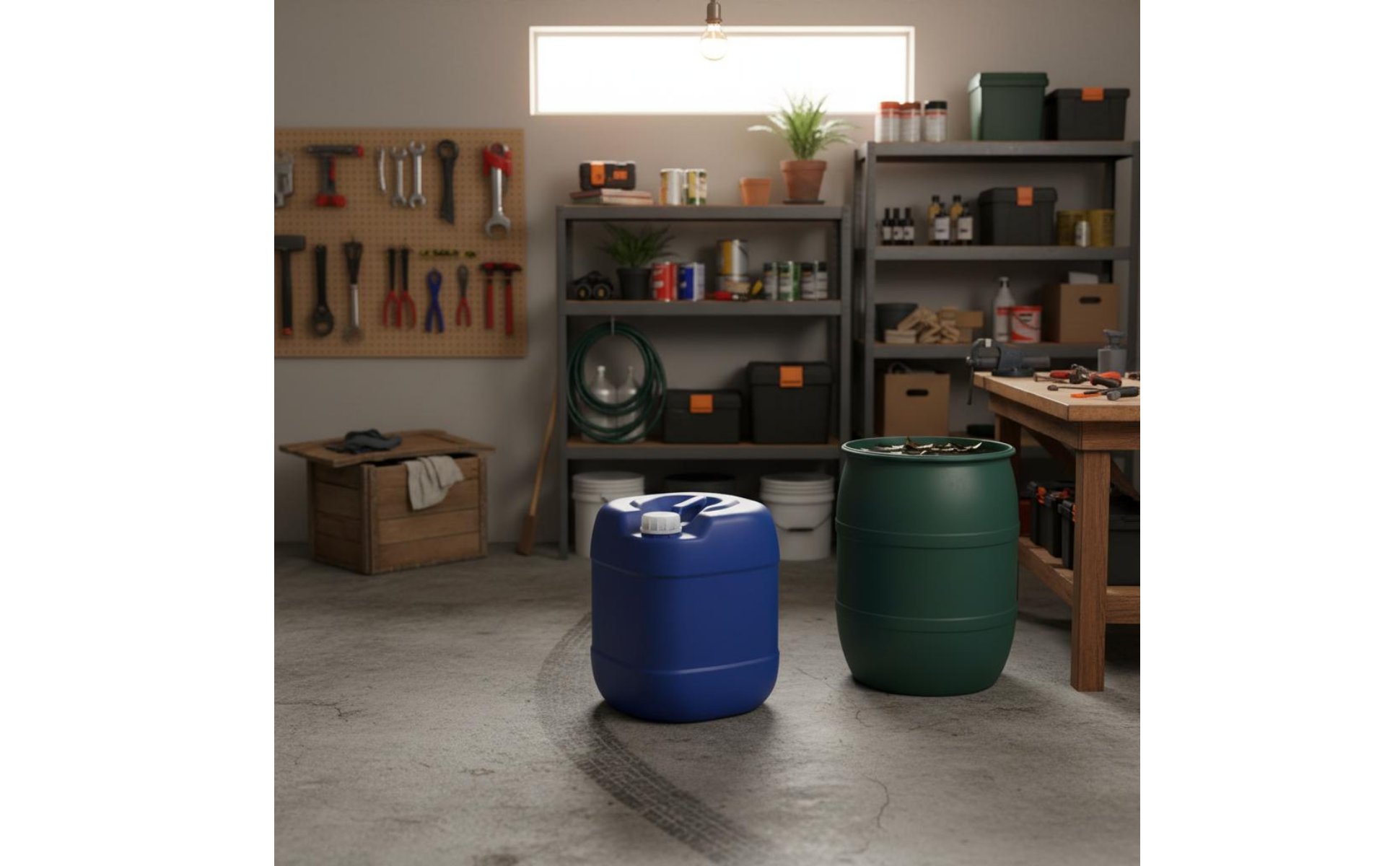 Large Capacity Barrel Easy to Carry Plastic Jerry Can with Handle
