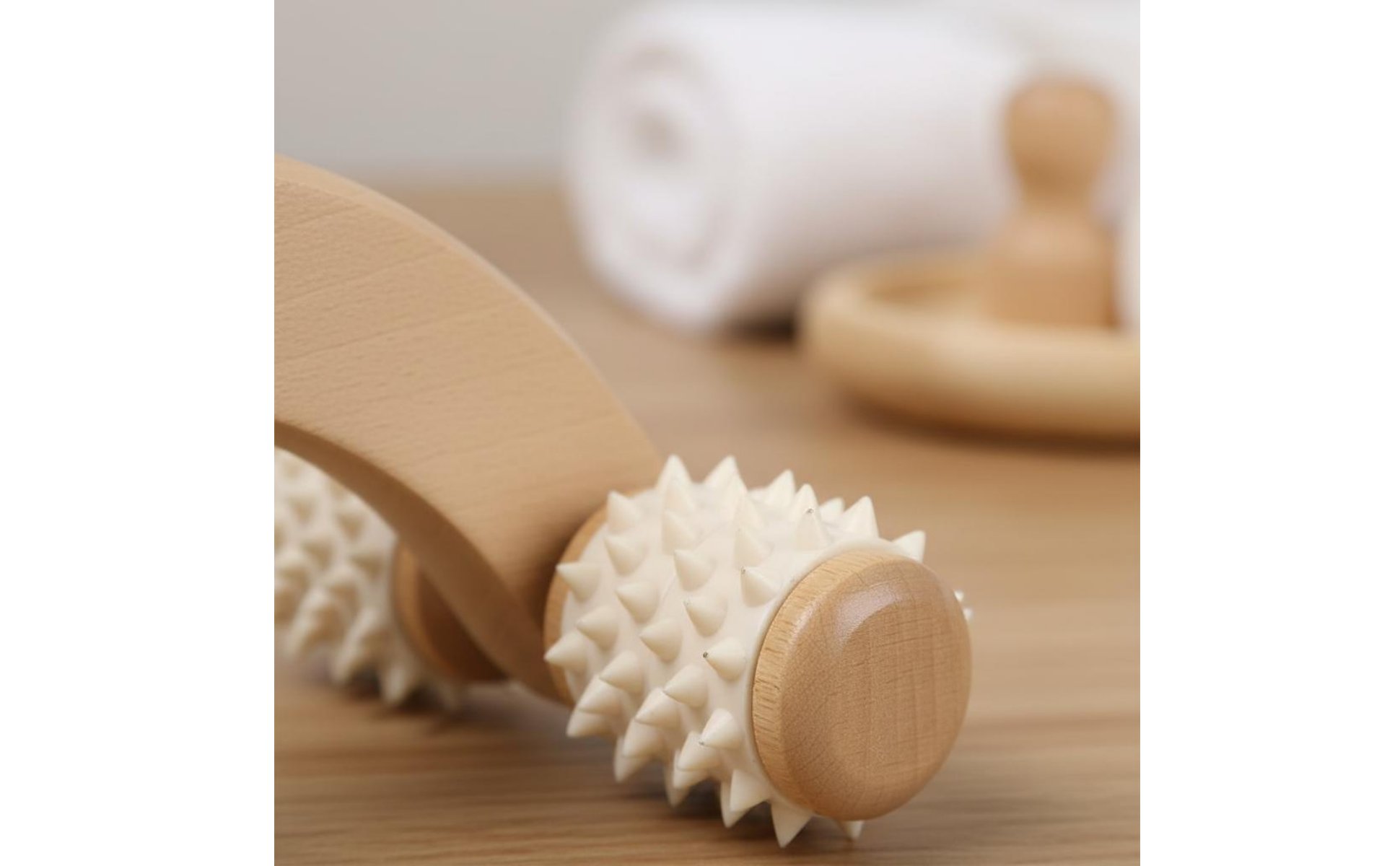 Wooden Roller Massager Portable Wooden Massage Roller Deep Relaxation for Adults