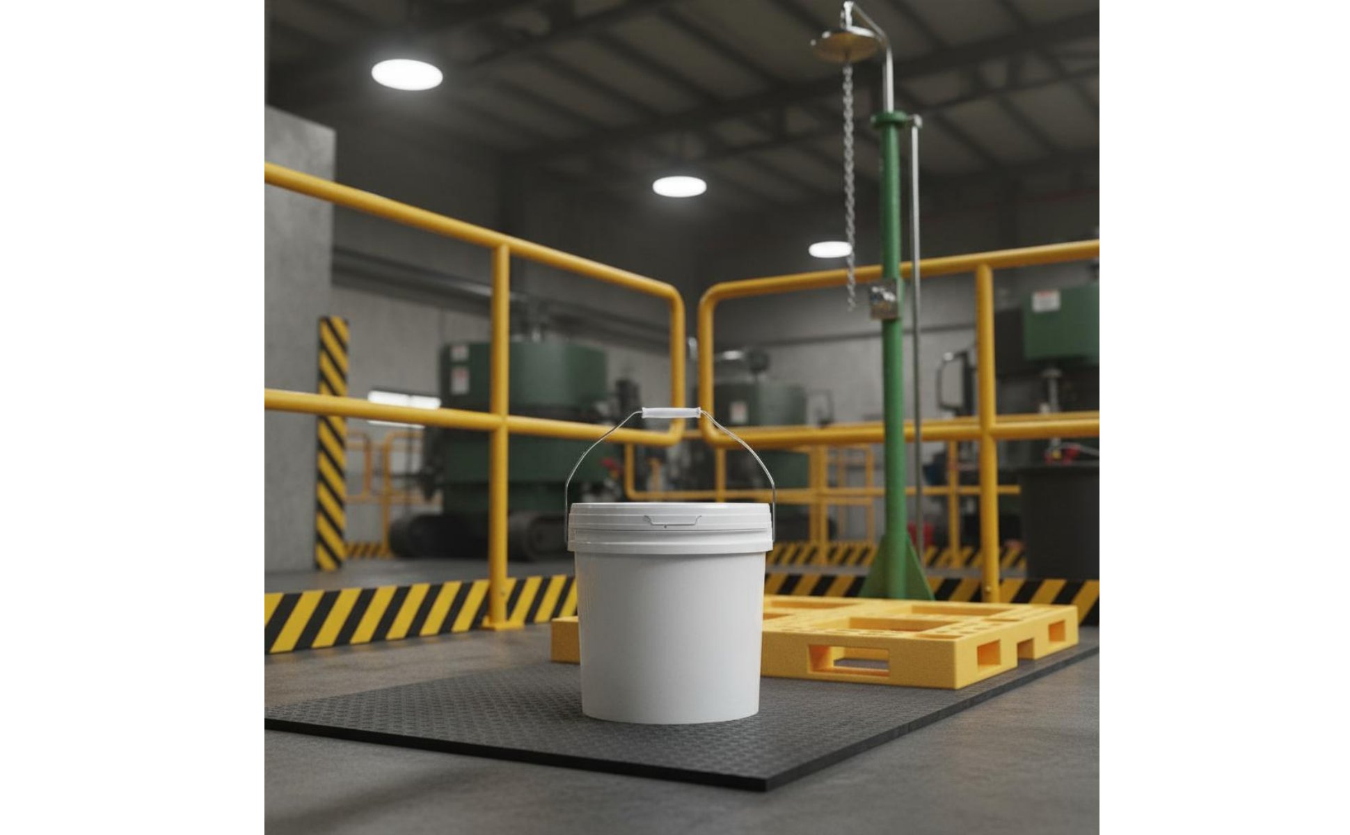 Industrial Plastic Pail with Handle Long-Lasting PP Material Pail with Handle