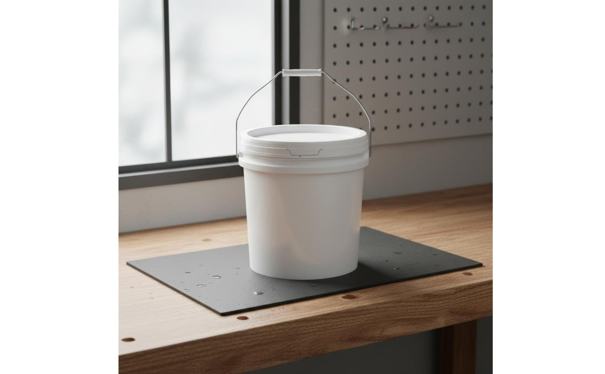 Industrial Plastic Pail with Handle Long-Lasting PP Material Pail with Handle