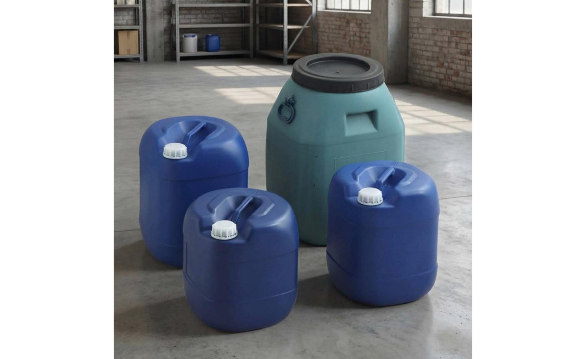 Large Capacity Barrel Easy to Carry Plastic Jerry Can with Handle