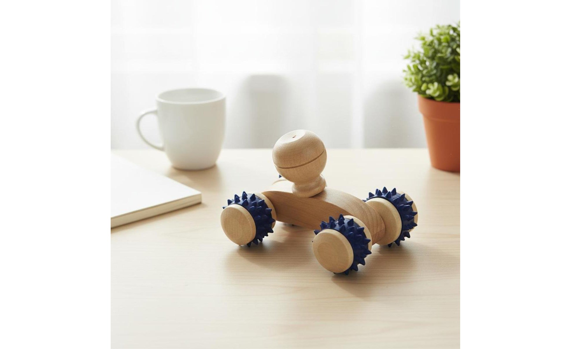 Wooden Roller Massager Portable Wooden Massage Roller Deep Relaxation for Adults