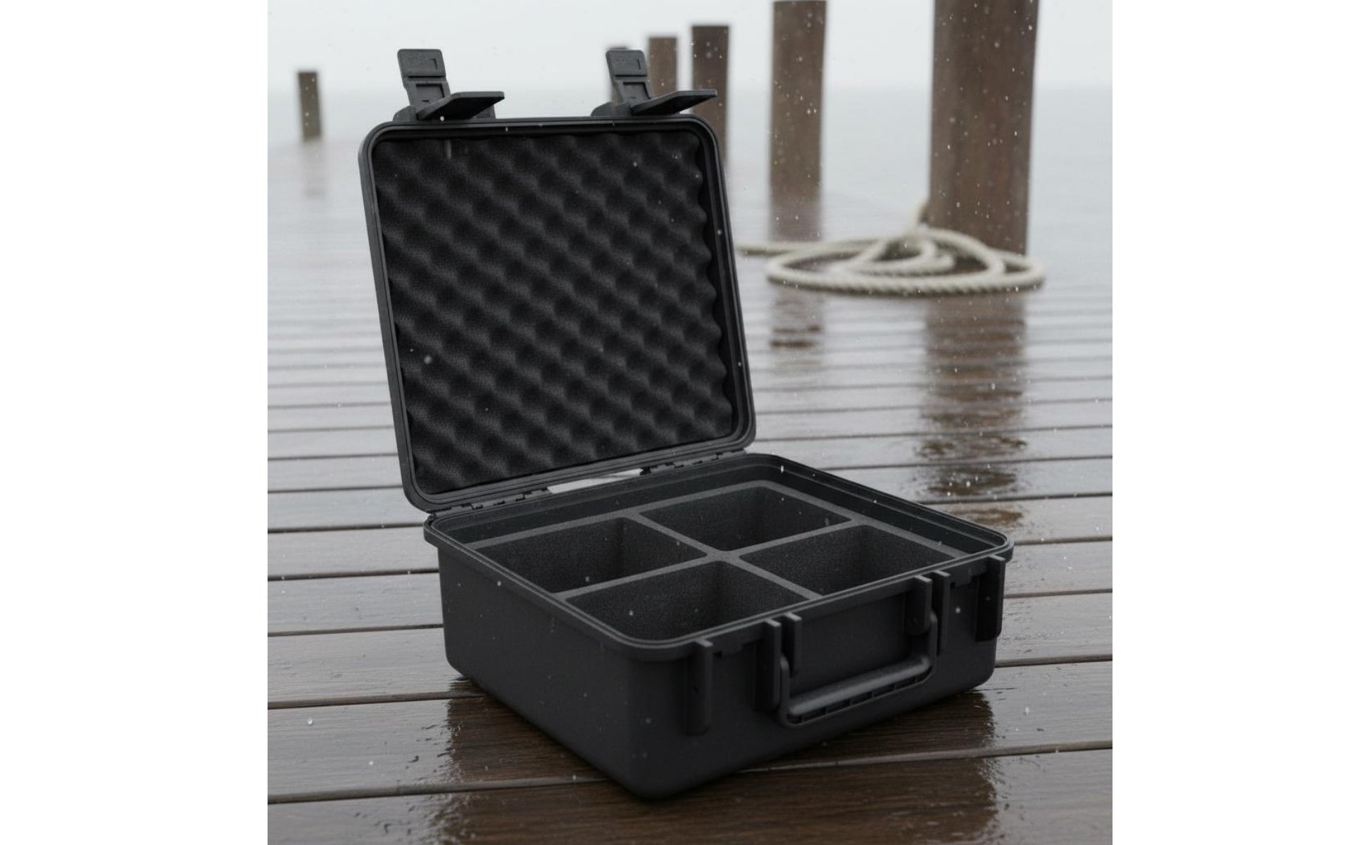 Angelrollenkoffer wasserdicht Schutzkoffer für Angelrollen Hartschale für Angler