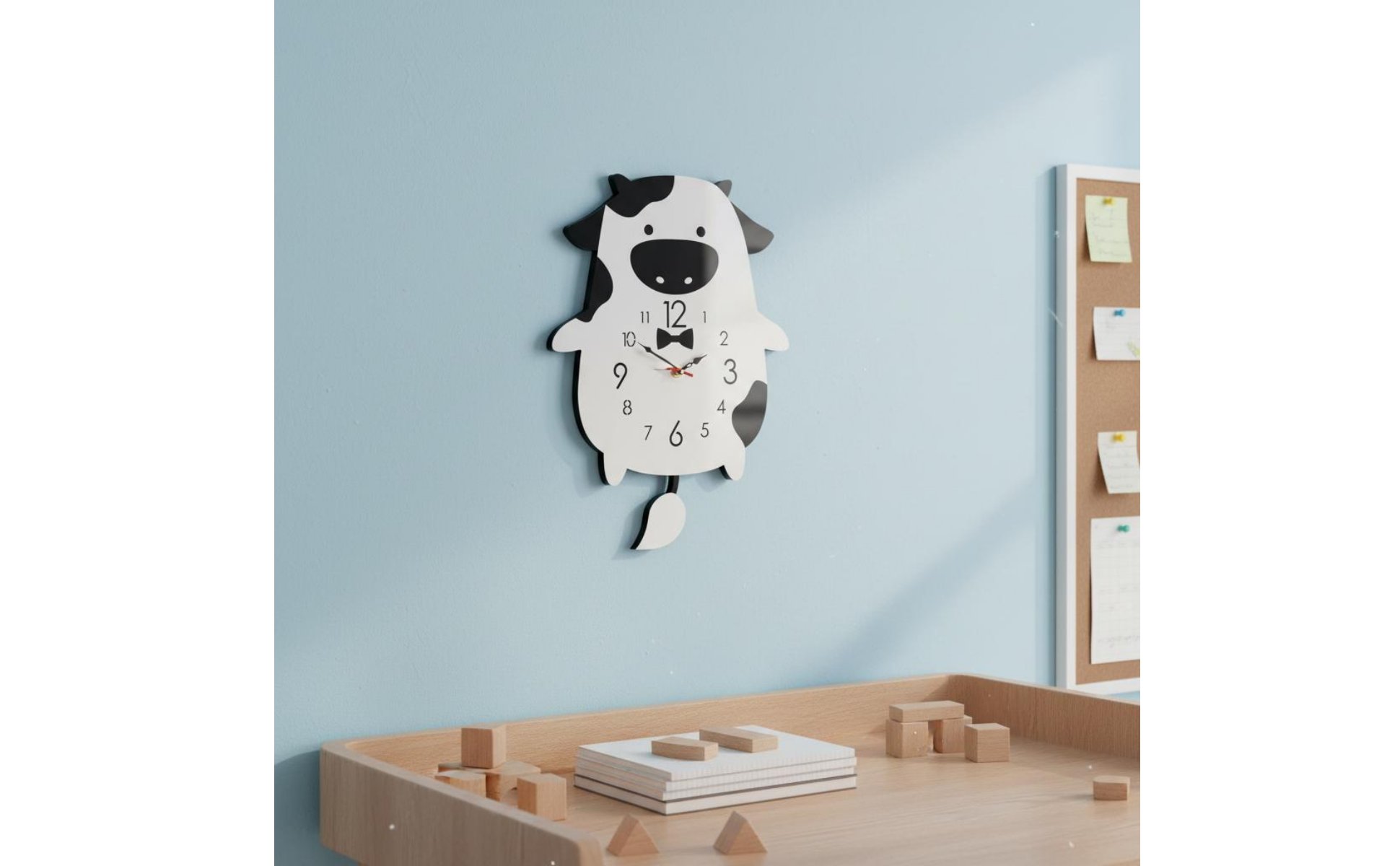 Cartoon Cow Clock Creative Gift Idea Cartoon Cow Wall Clock Silent Movement