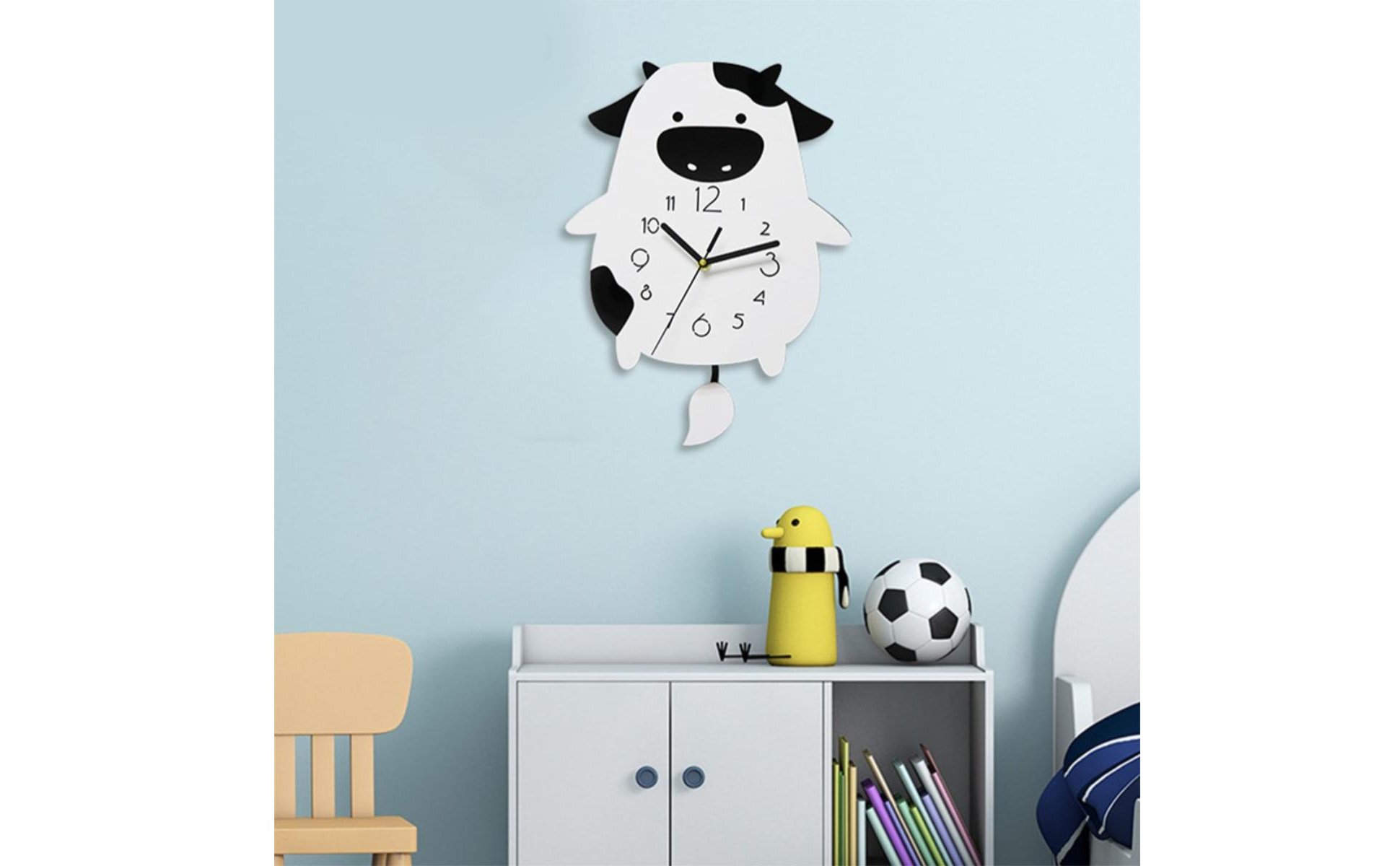 Cartoon Cow Clock Creative Gift Idea Cartoon Cow Wall Clock Silent Movement
