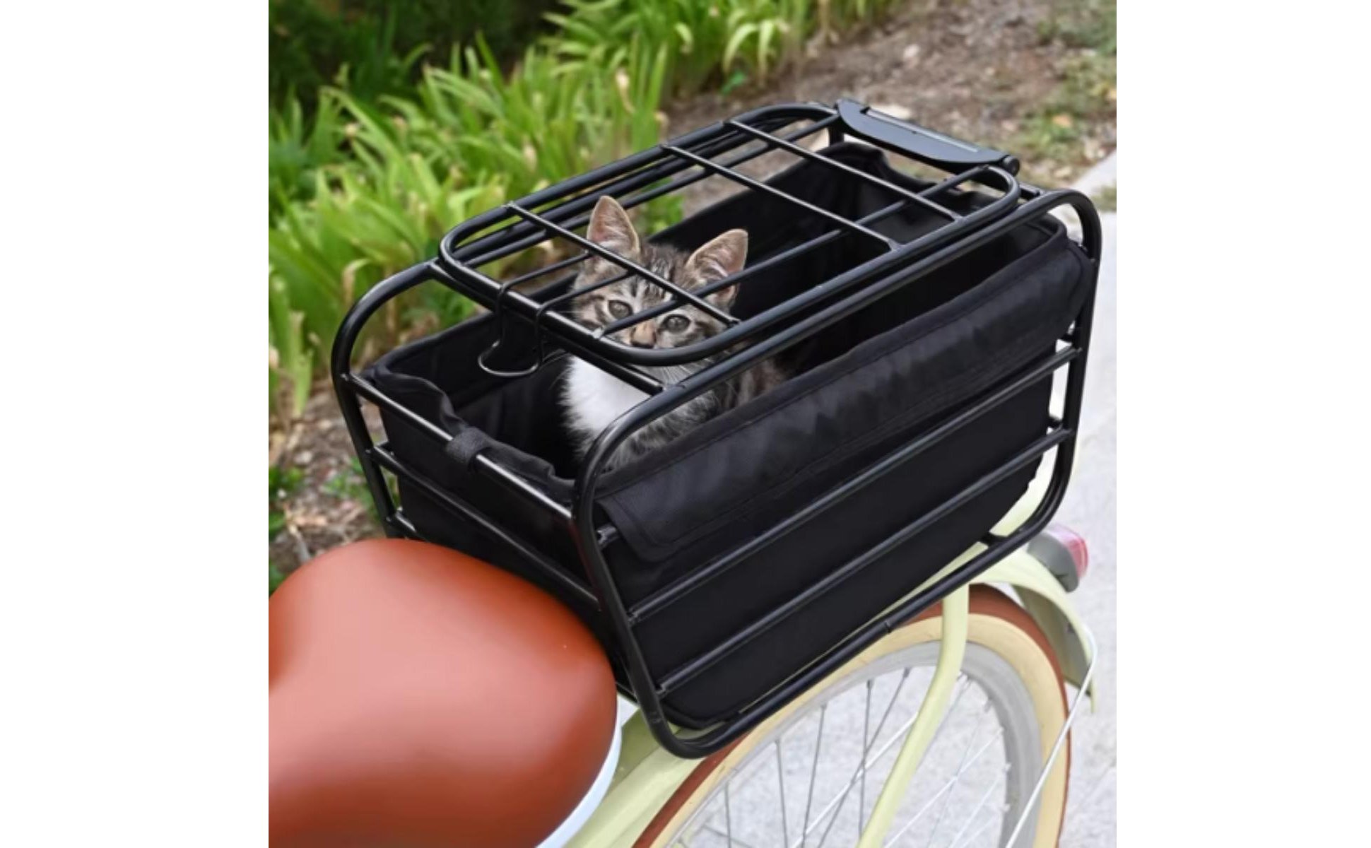 Cycle Dog Carrier Heavy Duty Pet Carrier Bike Basket Multi-Purpose for Outings