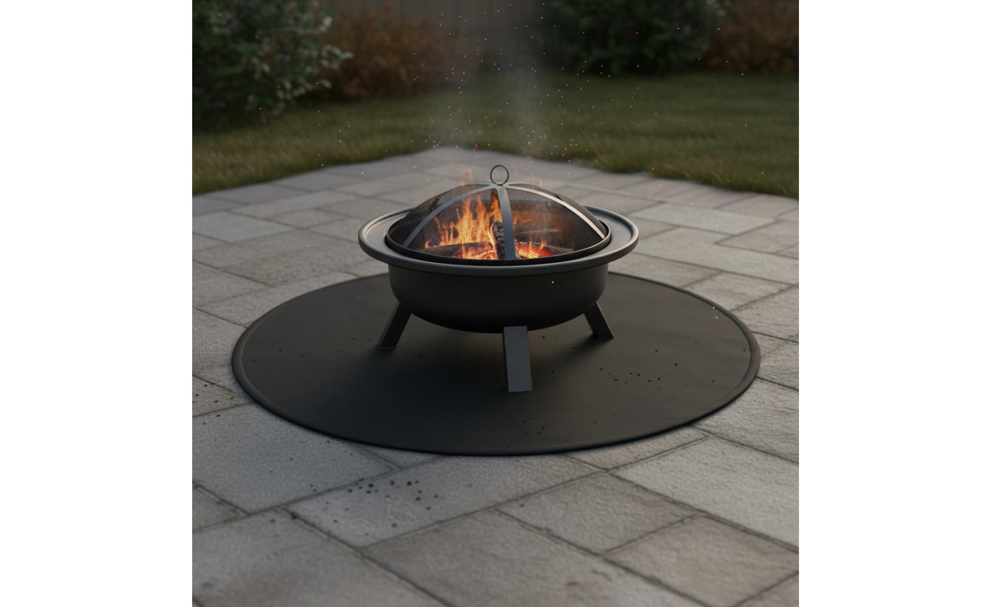 Tapis Ignifuge pour Barbecue Double Face Tapis Anti-Feu pour Barbecue