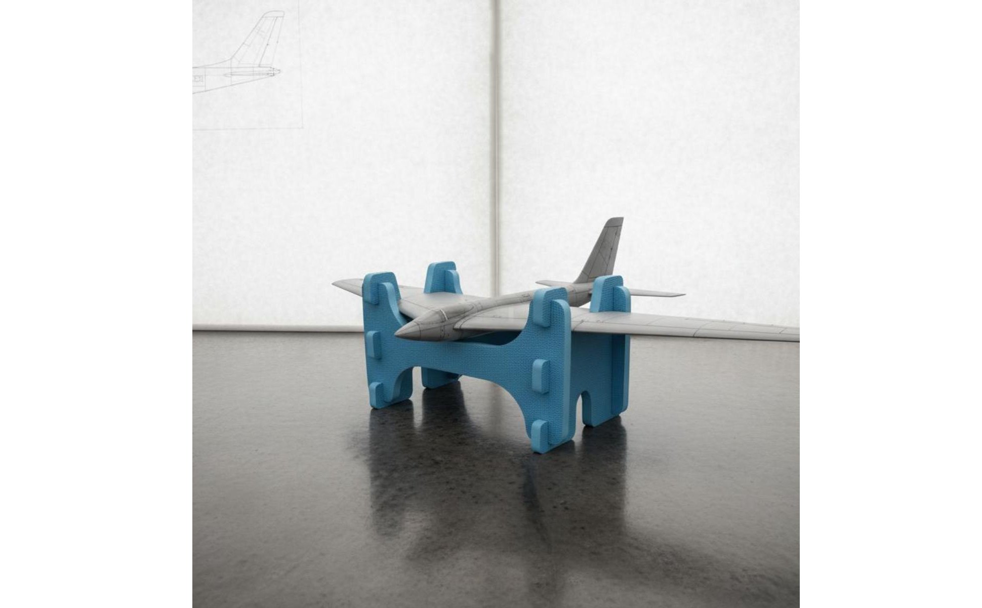EVA Foam Airplane Stand Safeguarding Padding RC Airplane Stand Sturdy