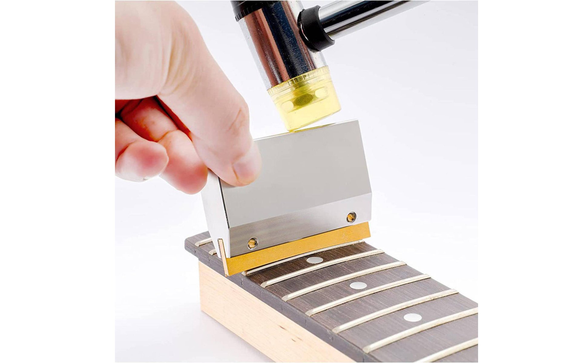 Guitar Fret Press Tool Long-Lasting Metal Construction Fret Installation Tool