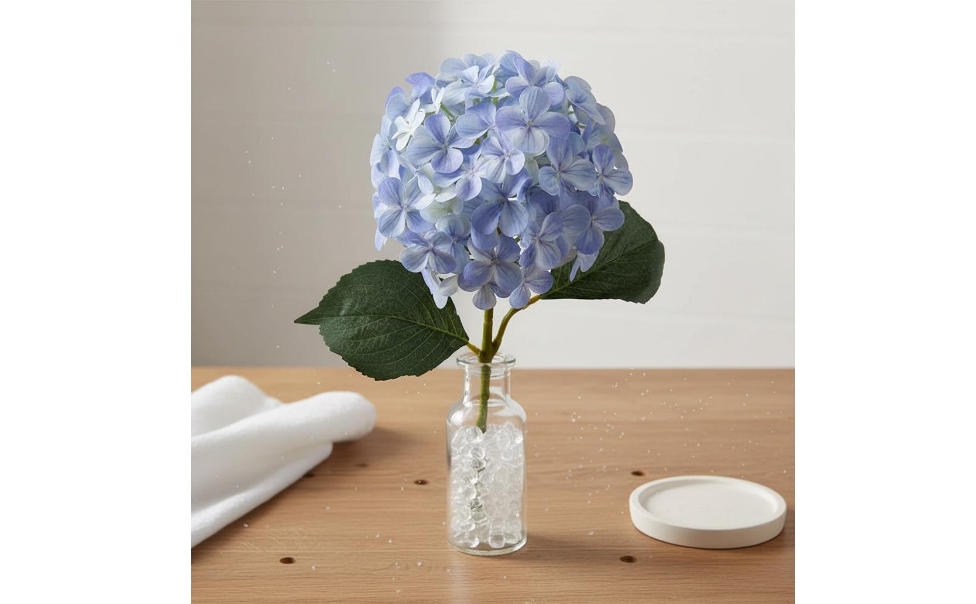 Fake Hydrangea Flower Lifelike Appearance Artificial Hydrangea Stem Realistic
