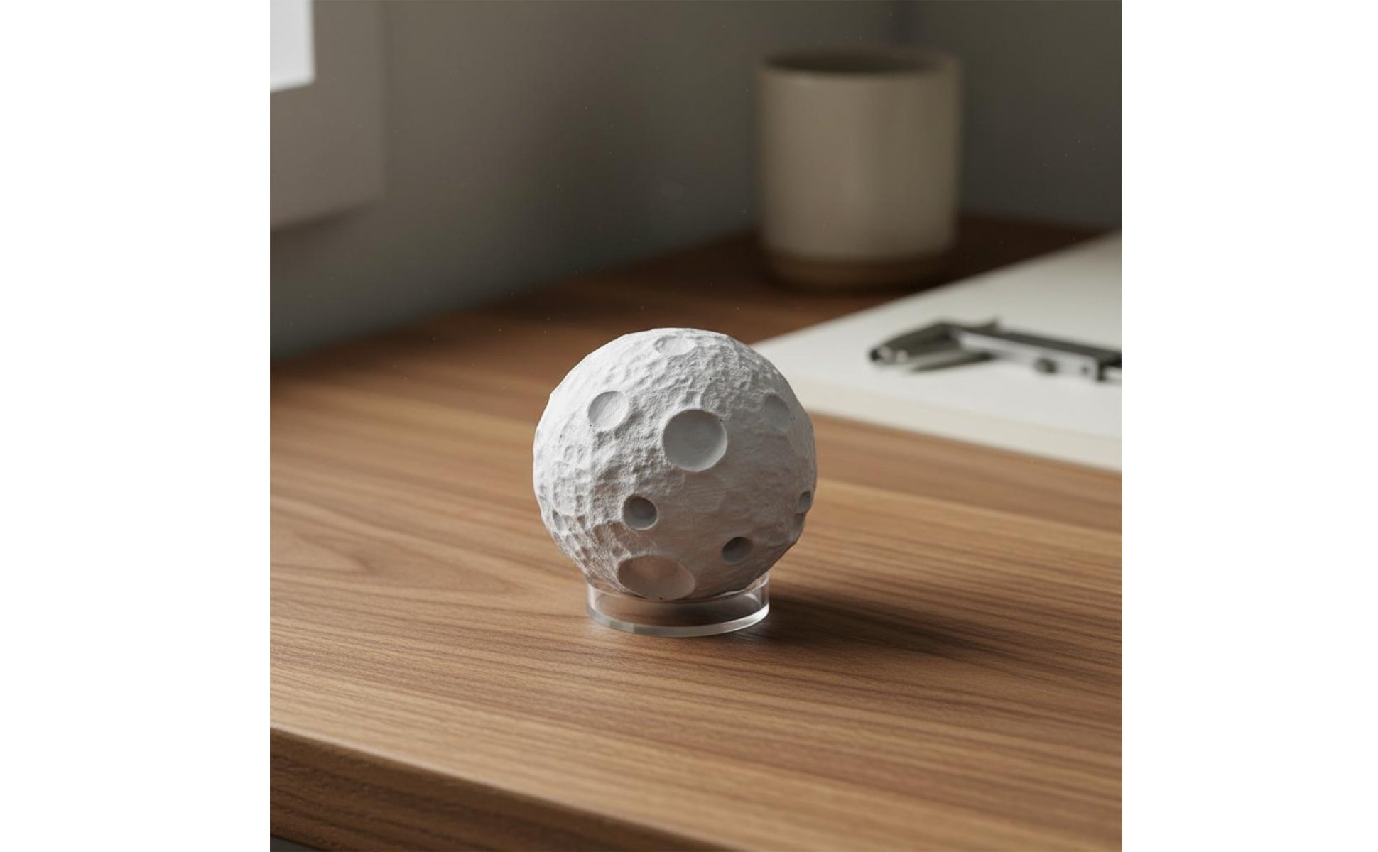 Miniature Moon Model Handmade Sand Table Moon Ornament for Terrariums, Hobbyists