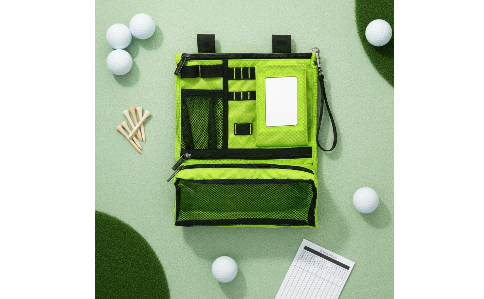 Golf Cart Organizer Bag Multi-Functional Golf Push Cart Storage Bag for Golfers