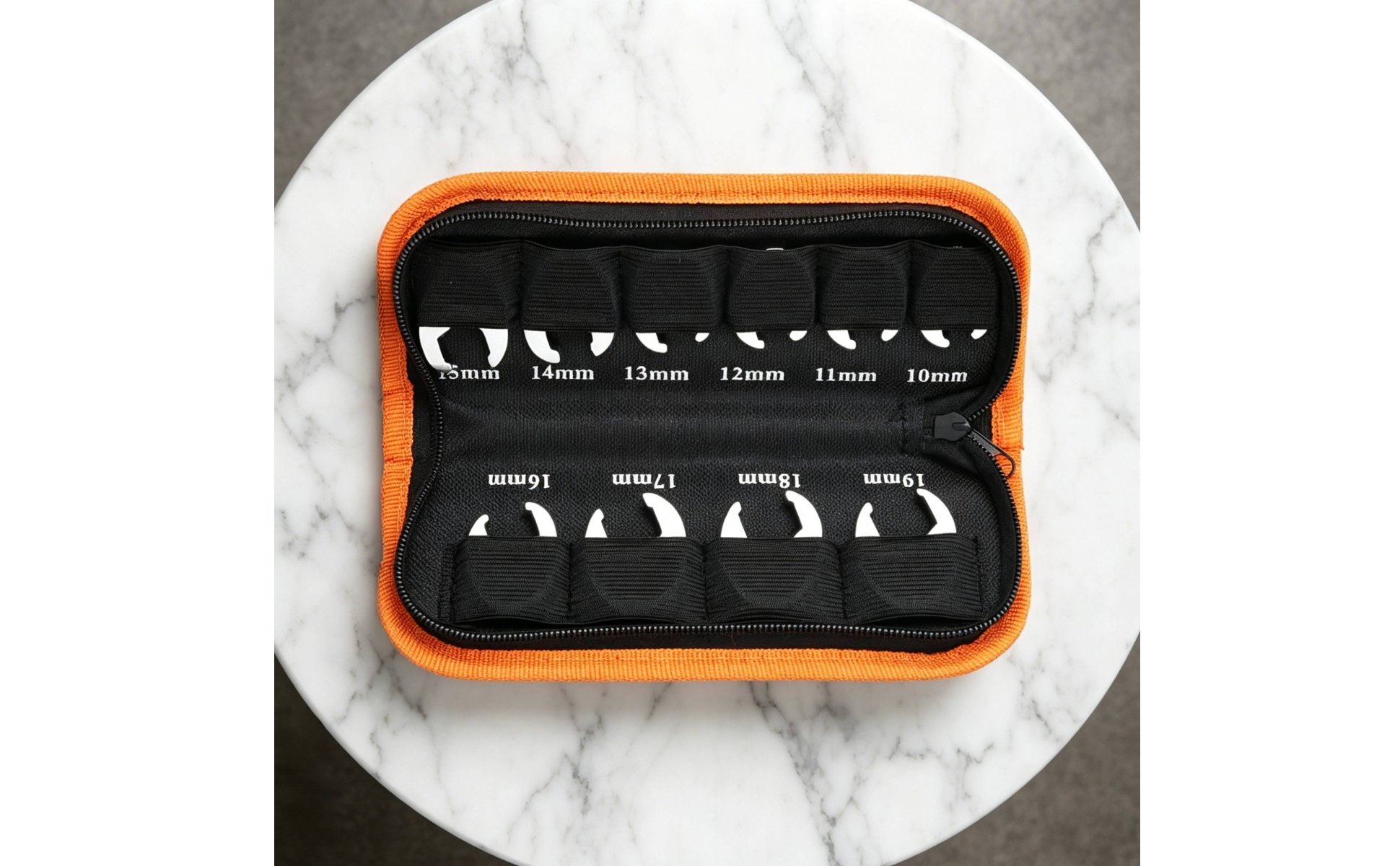 10 Pieces 3/8 Inch Drive Wrench Heads Tight Space Reach Crowfoot Wrench Set