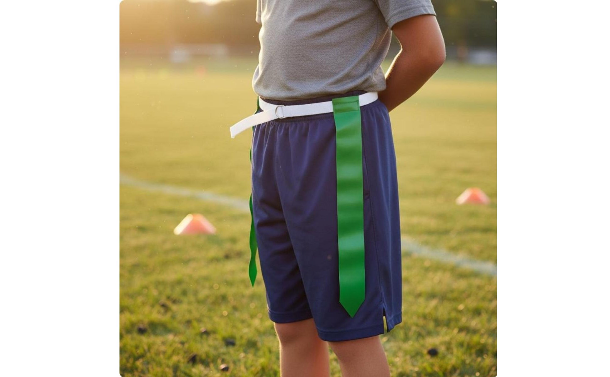 American Football Flag Belt Quick-Release Buckle Flag Football Belt Set