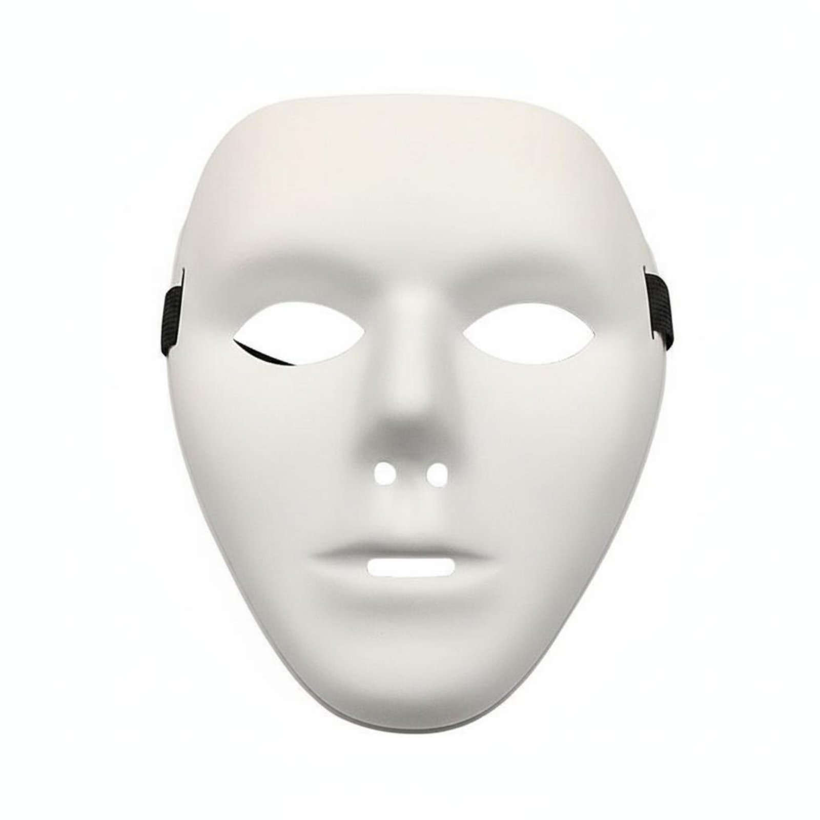 Blank Full Face Mask Plain White Full Face Mask Adjustable Strap
