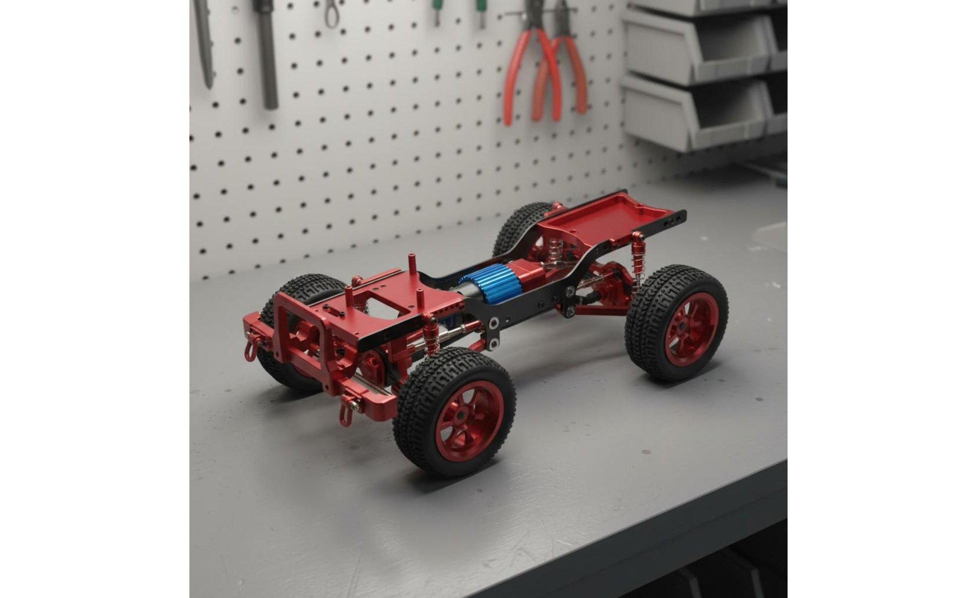1/12 Scale Metal Chassis DIY Modification Metal RC Car Frame for Rock Crawling