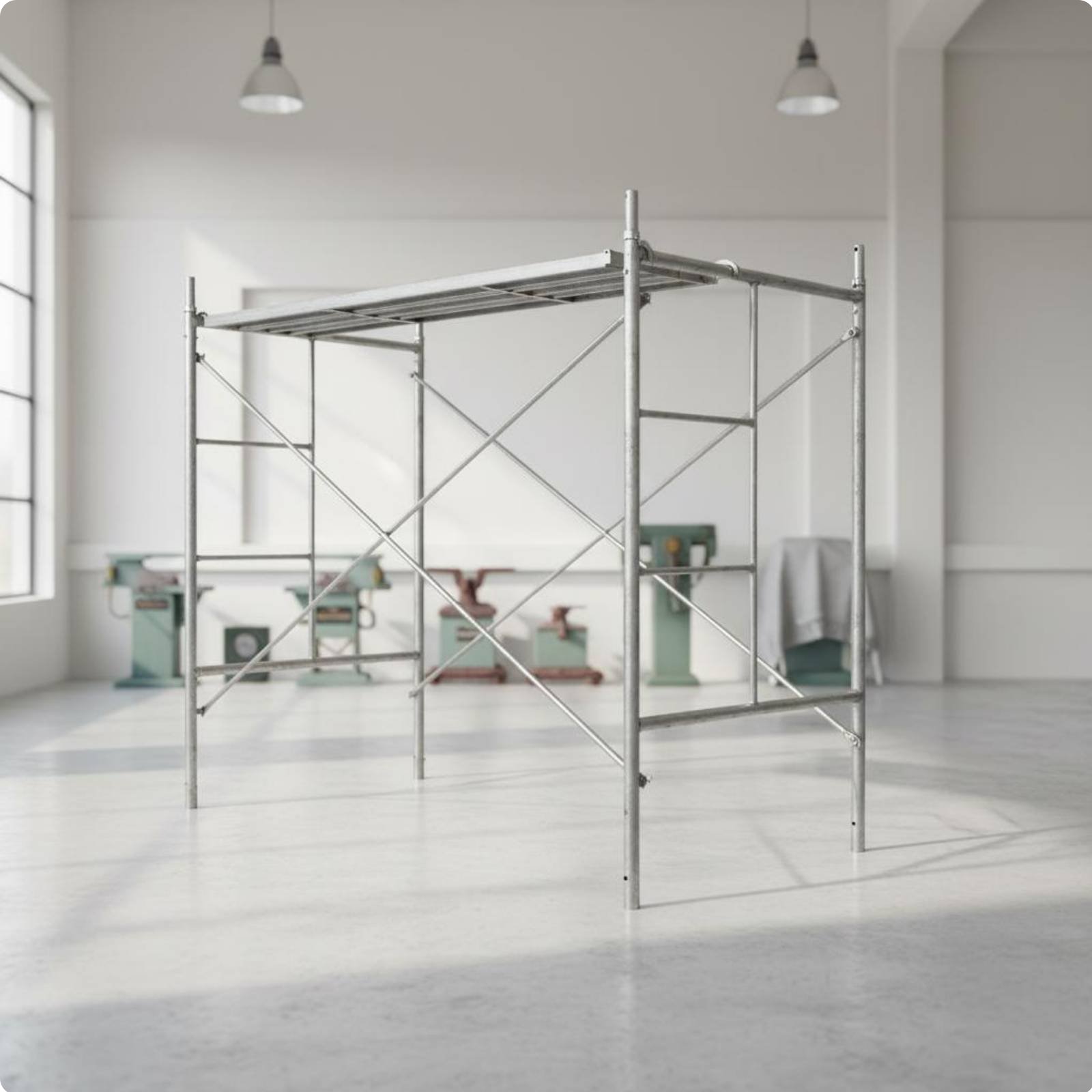 Mobile Scaffolding Frame Adjustable Height Galvanized Steel Scaffold
