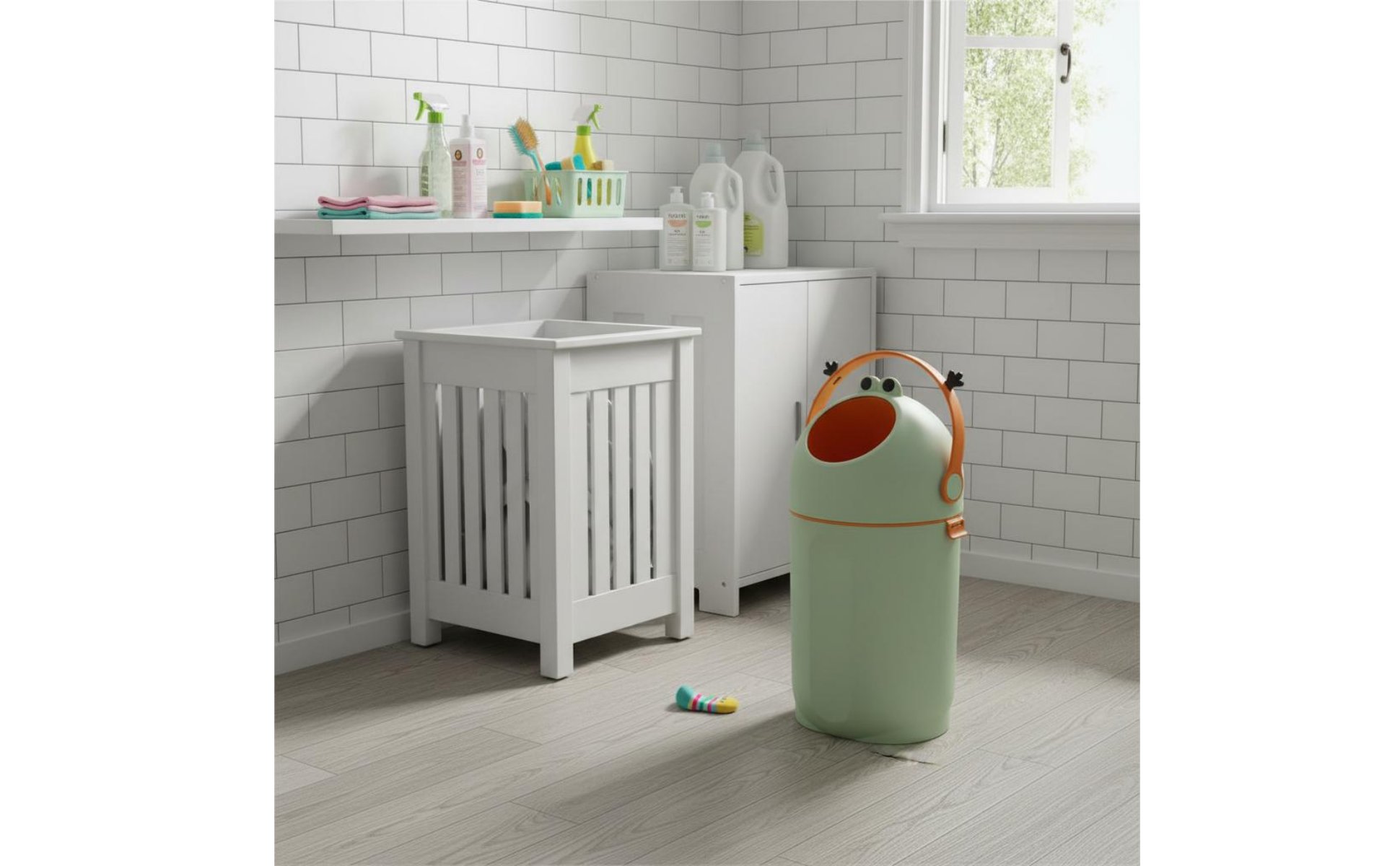 Large Capacity Diaper Disposal System Silent Function Odor-Sealing Diaper Bin