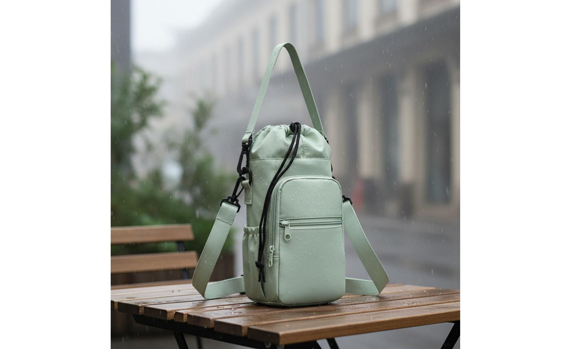 Sac Porte-Bouteille à Bandoulière Imperméable Sac Porte-Gourde Hydrofuge