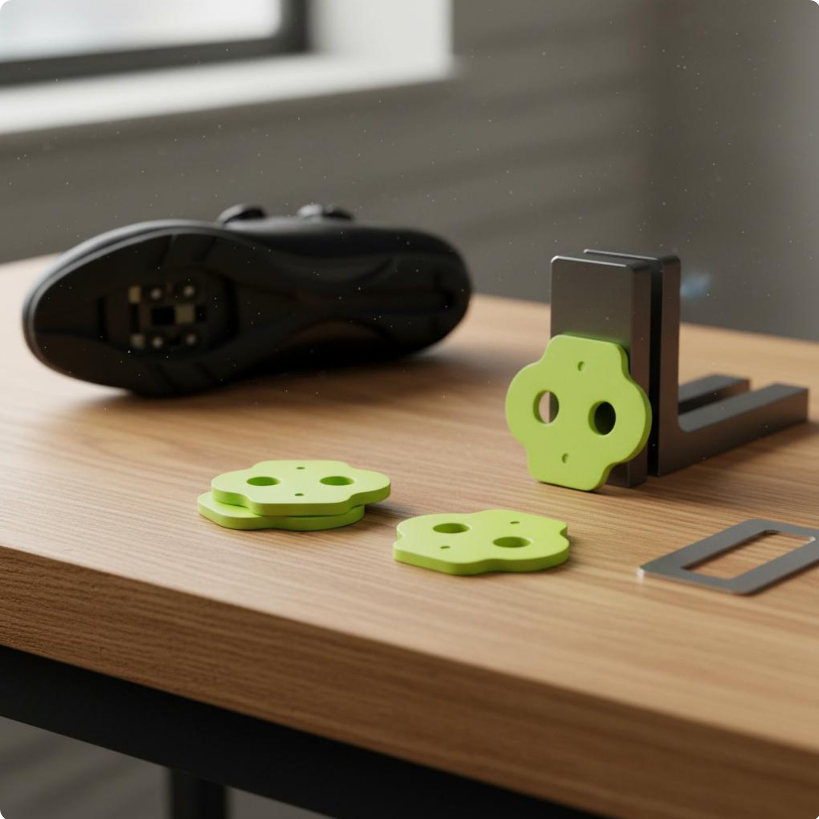 Pedal Cleat Alignment Spacers Stackable Design Cycle Component Lightweight