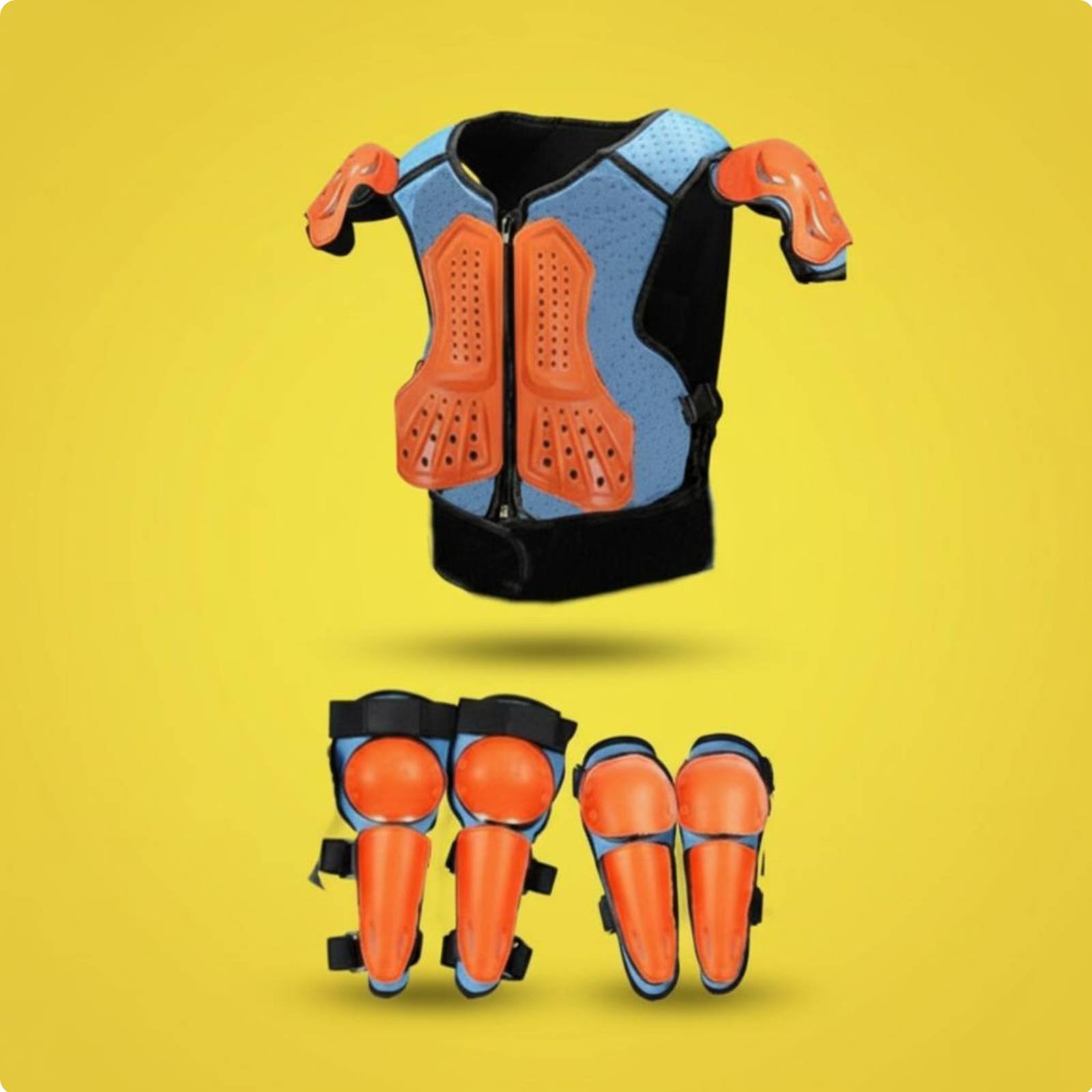 Kids Set Collision-Resistant Children's Motocross Chest Protector