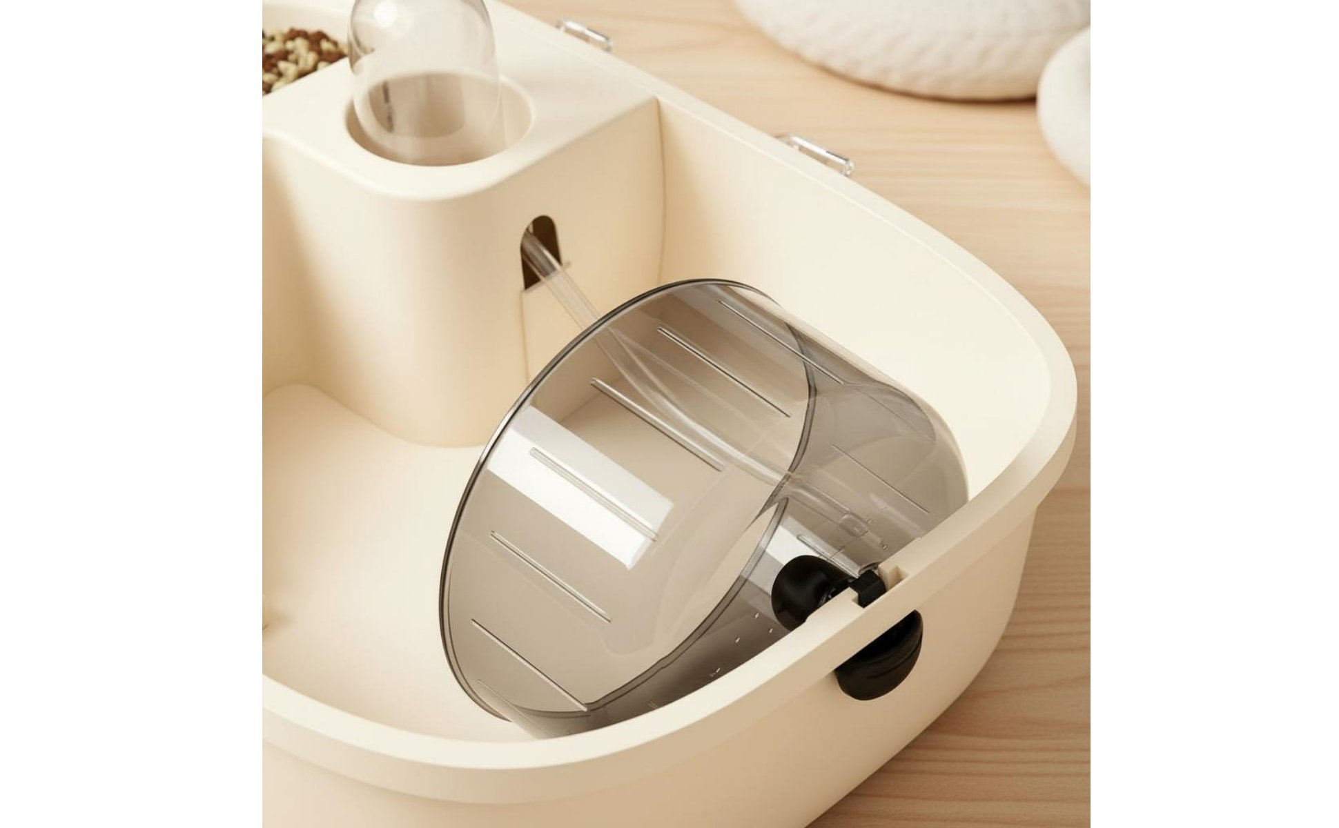 Plastic Hamster House with Accessories Easy to Clean Portable Hamster Cage