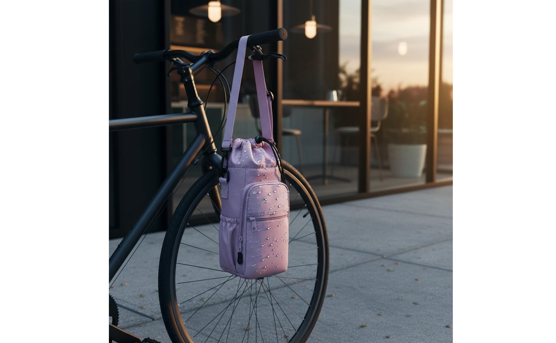 Water Bottle Bag with Phone Pocket Waterproof Crossbody Water Bottle Holder