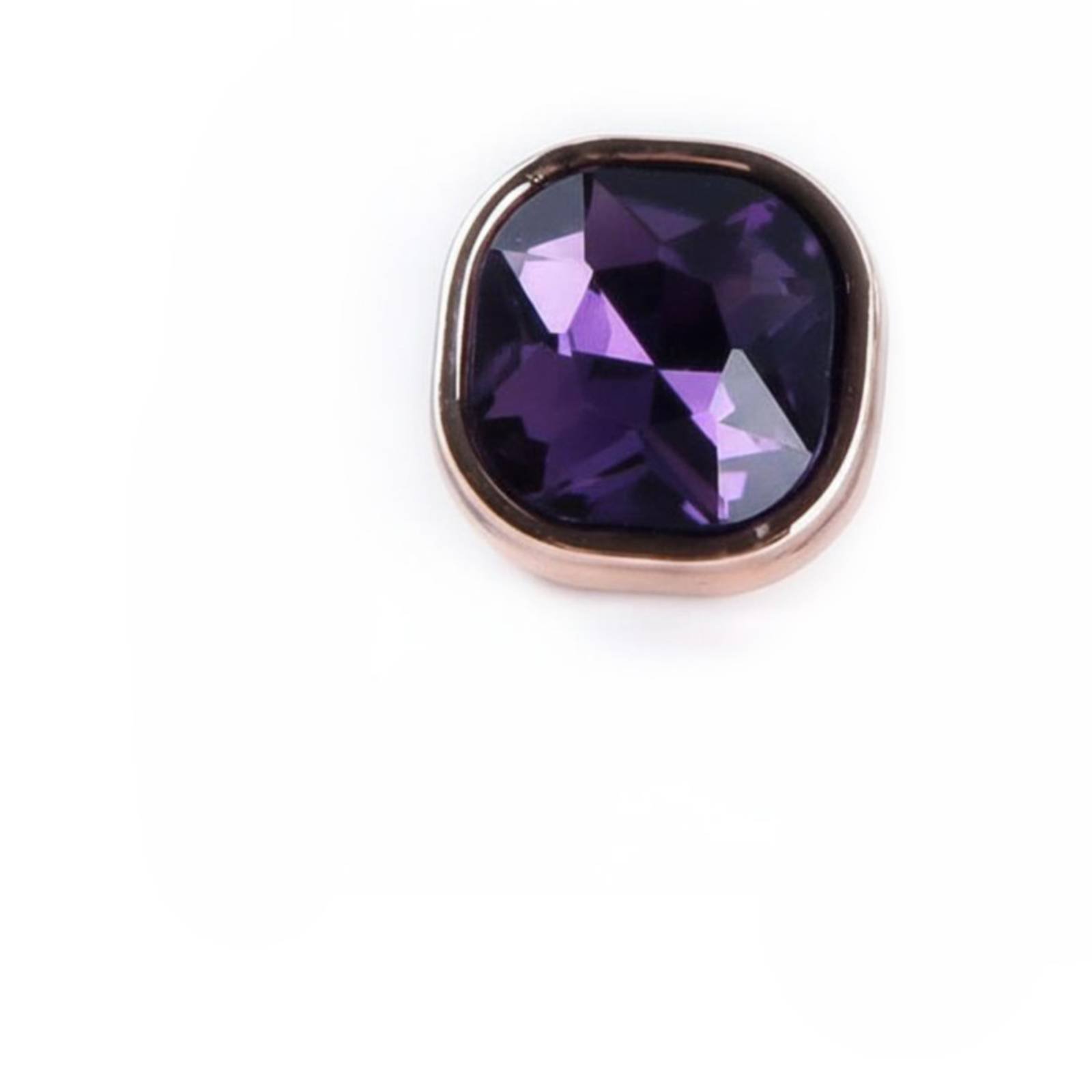 Square Crystal Button Luxurious Appearance Rhinestone Shirt Button Sparkling