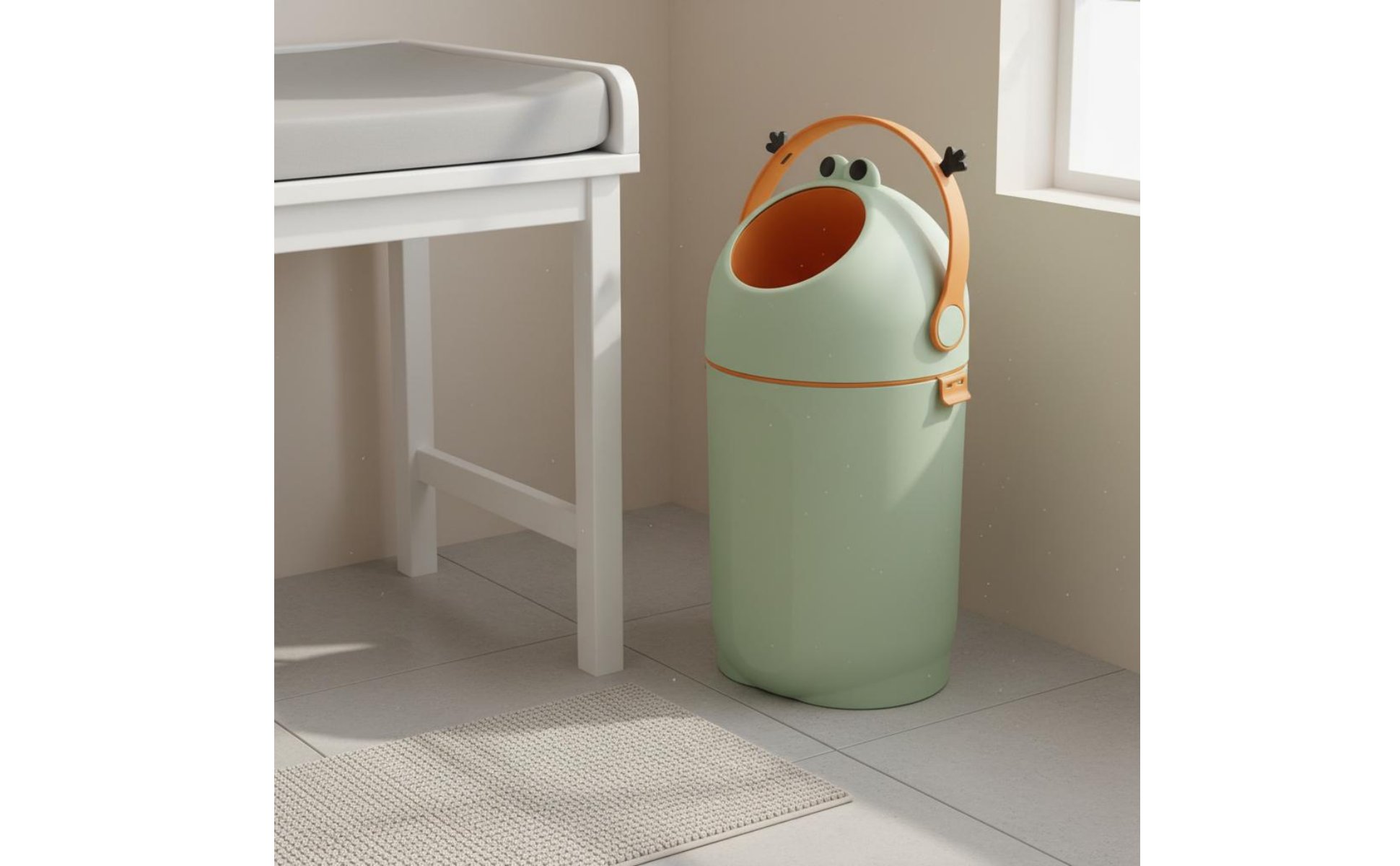 Large Capacity Diaper Disposal System Silent Function Odor-Sealing Diaper Bin
