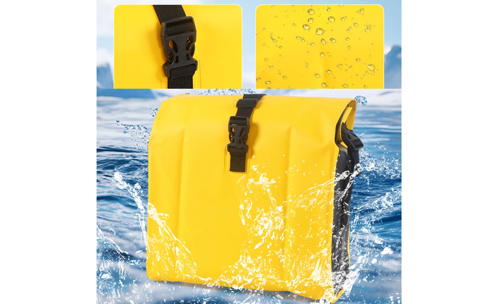 Waterproof Electric Bicycle Handlebar Bag Large Capacity Scooter Front Hanging