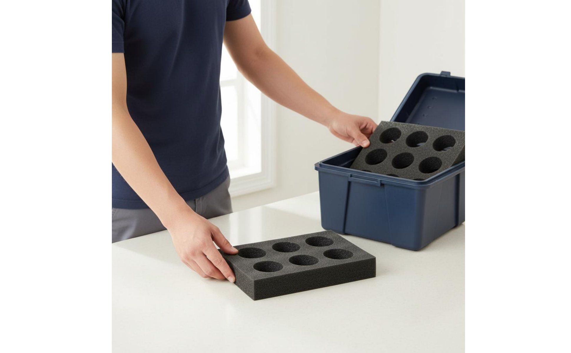 Foam Cup Holder Insert Reusable Delivery Bag Drink Carrier Spill-Proof