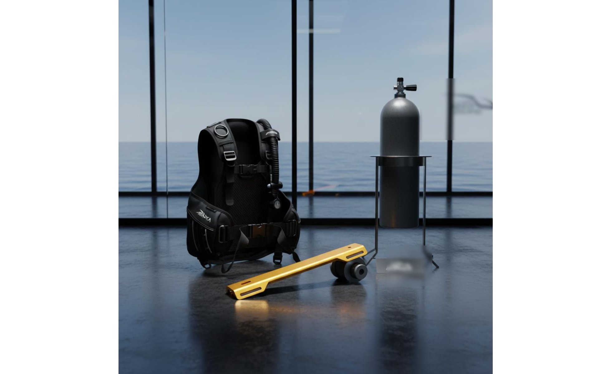 Adaptateur Mono-Bouteille Alliage D'aluminium T6061 pour Plongeurs Techniques