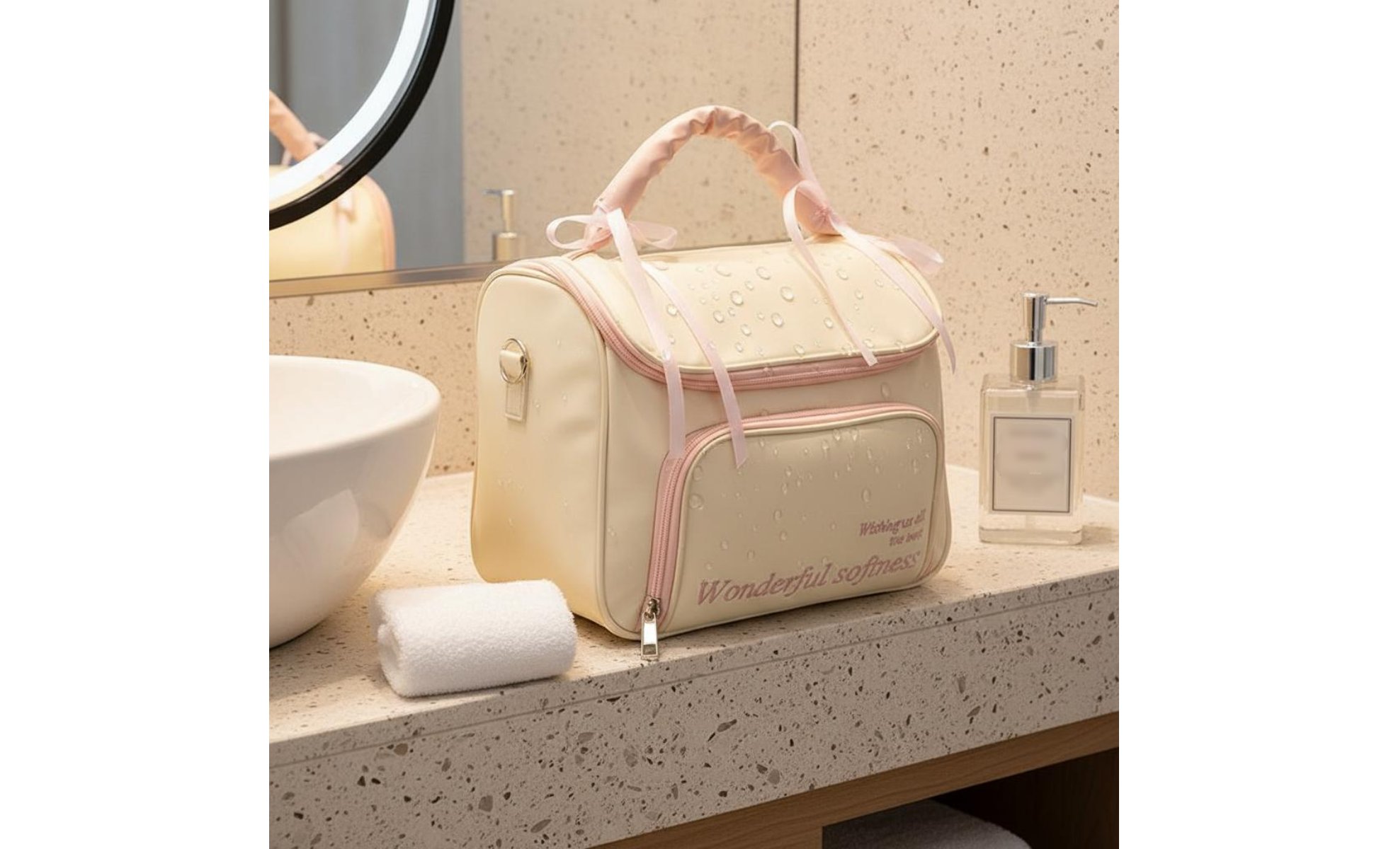 Travel Makeup Bag Waterproof Large Capacity Makeup Case Multifunctional