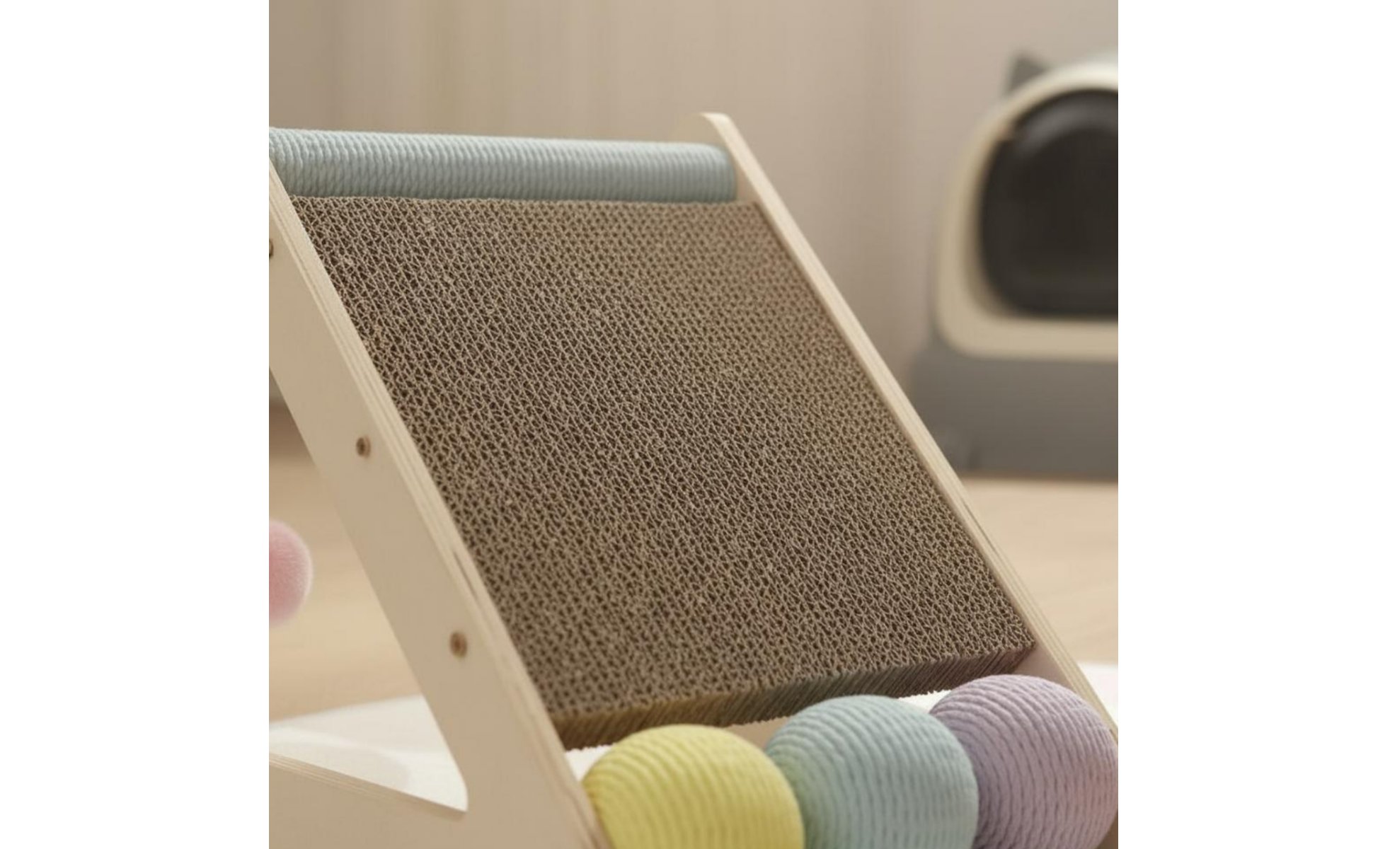 Triangle Cat Scratching Board Wear-Resistant Triangle Cat Scratcher Low Shedding