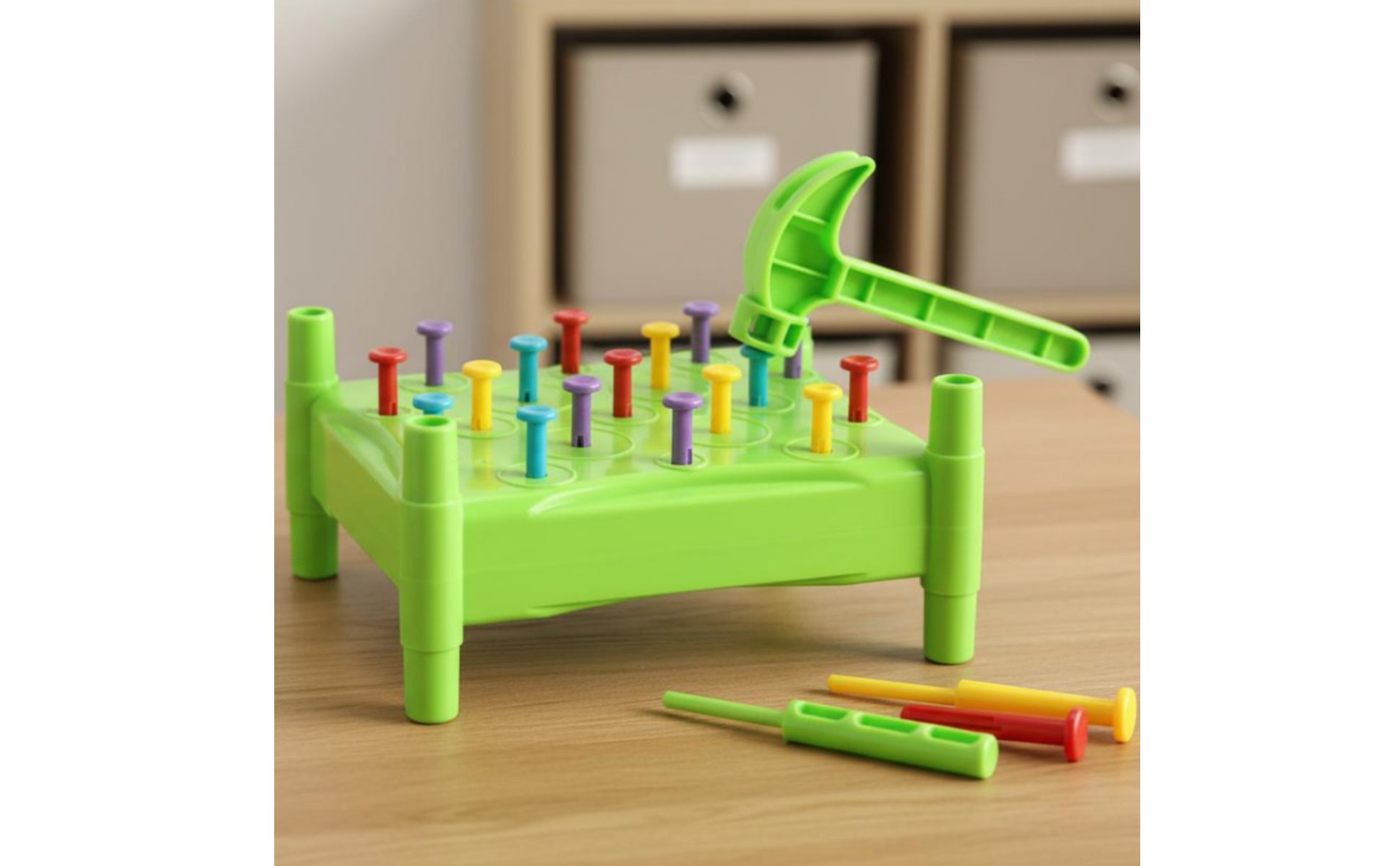 Kids Hammering Nail Game Hand-Eye Coordination Toddler Pounding Peg Toy