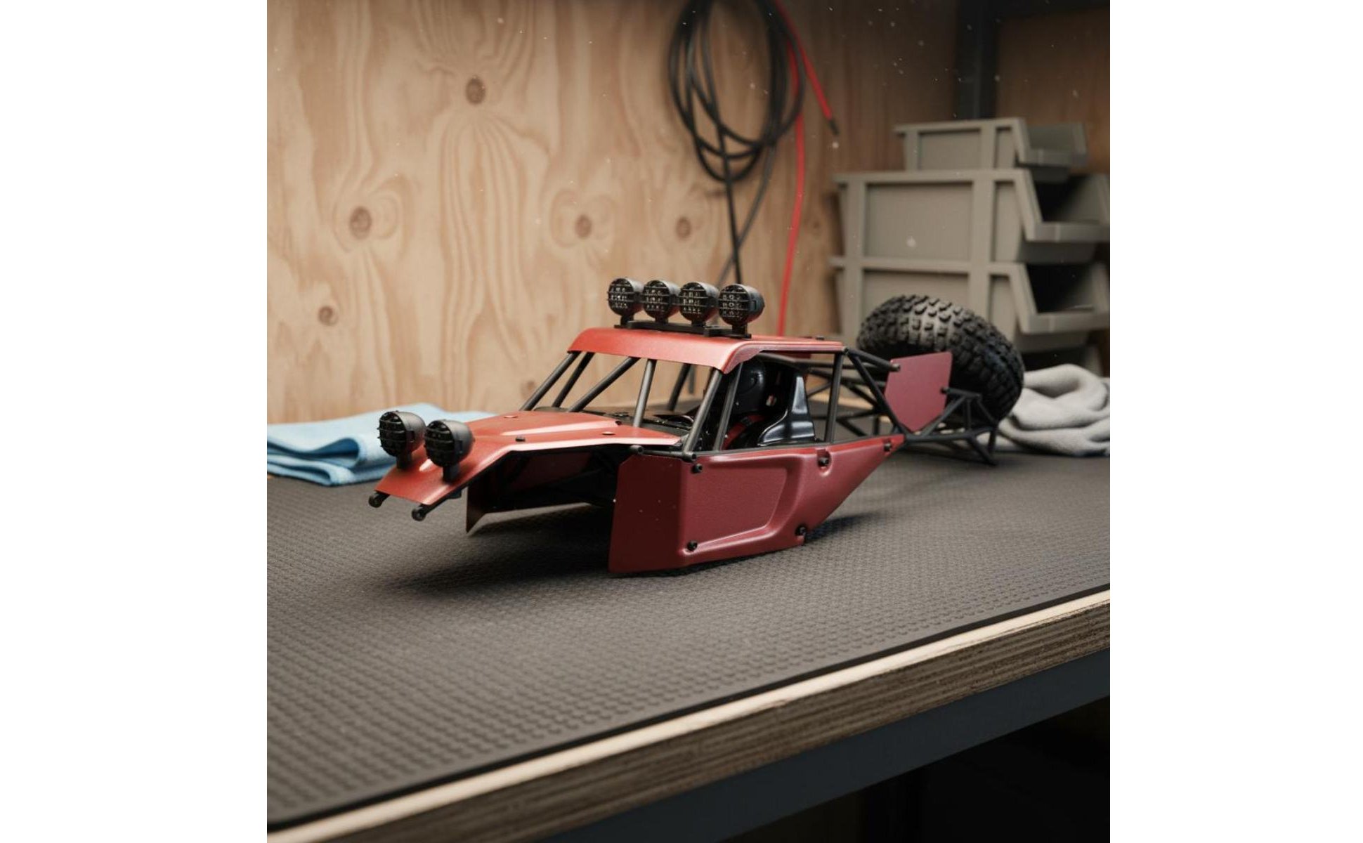 1:12 Scale RC Car Body Metal Desert Desert Racer Shell
