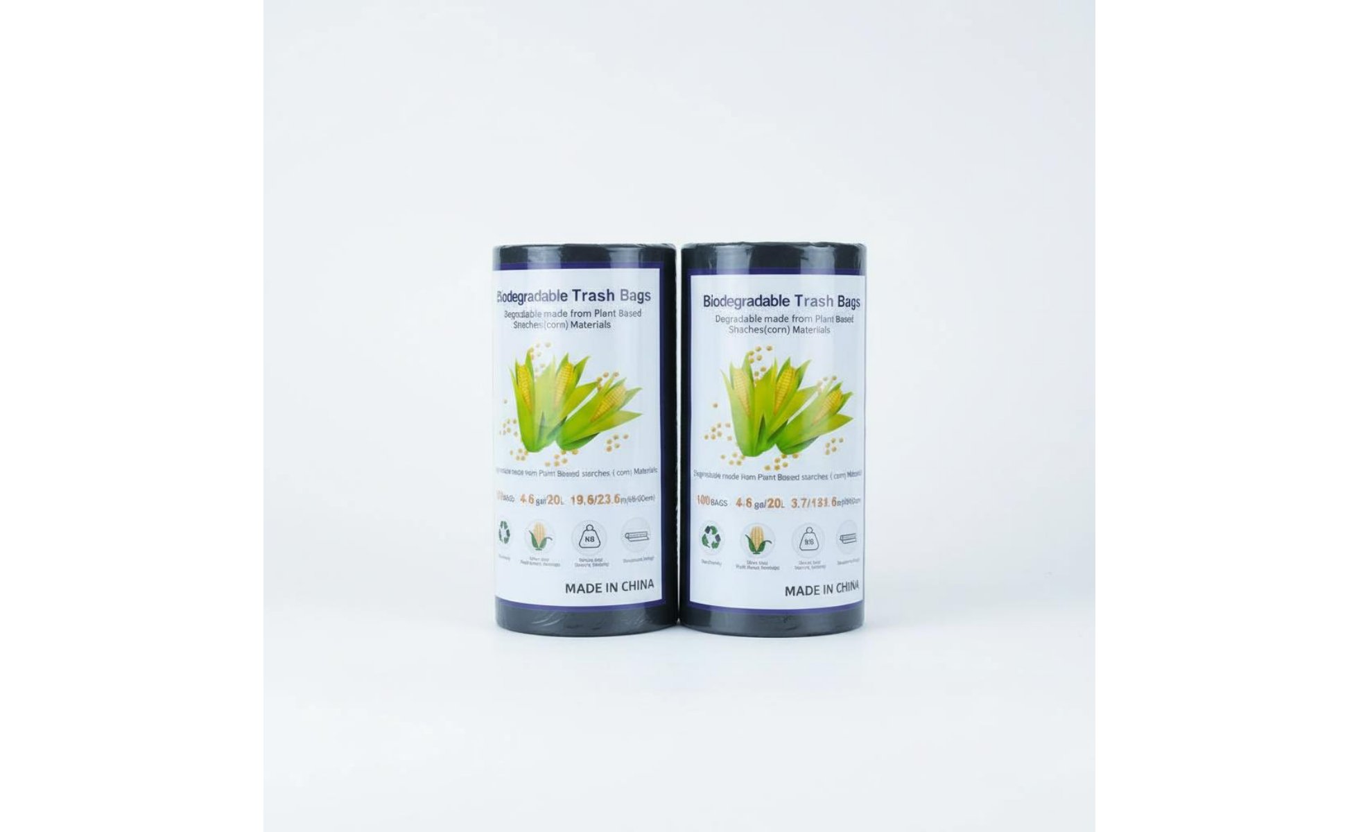 Biodegradable Trash Bags Thickened Biodegradable Garbage Bag Easy Tear-Away