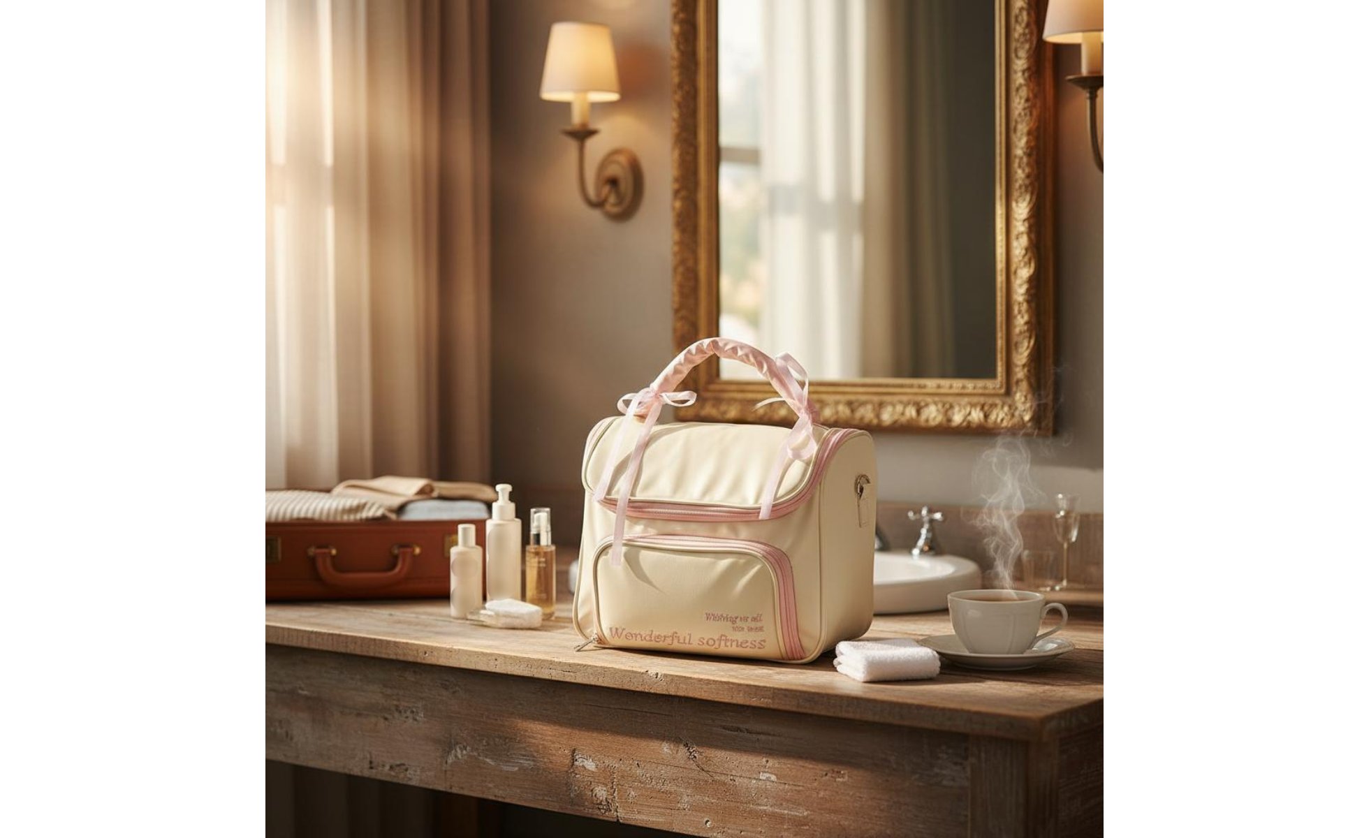 Travel Makeup Bag Waterproof Large Capacity Makeup Case Multifunctional